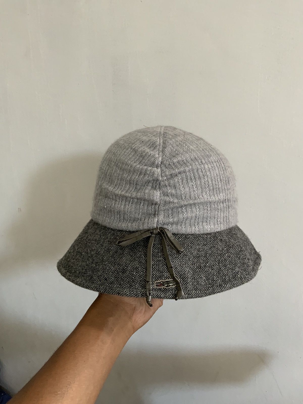 Japanese Brand Crocodile Japan Mohair Bucket Hat Size ONE SIZE - 2 Thumbnail