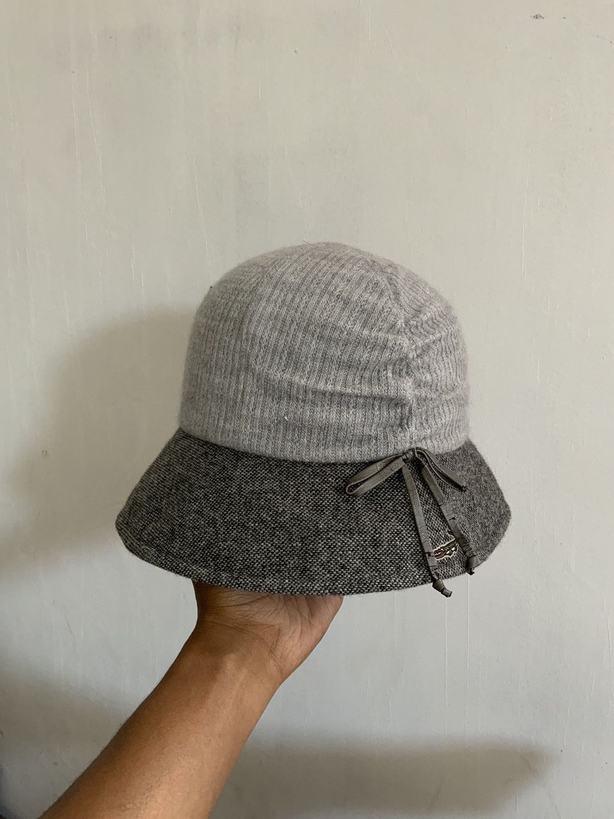 Japanese Brand Crocodile Japan Mohair Bucket Hat Size ONE SIZE - 1 Thumbnail