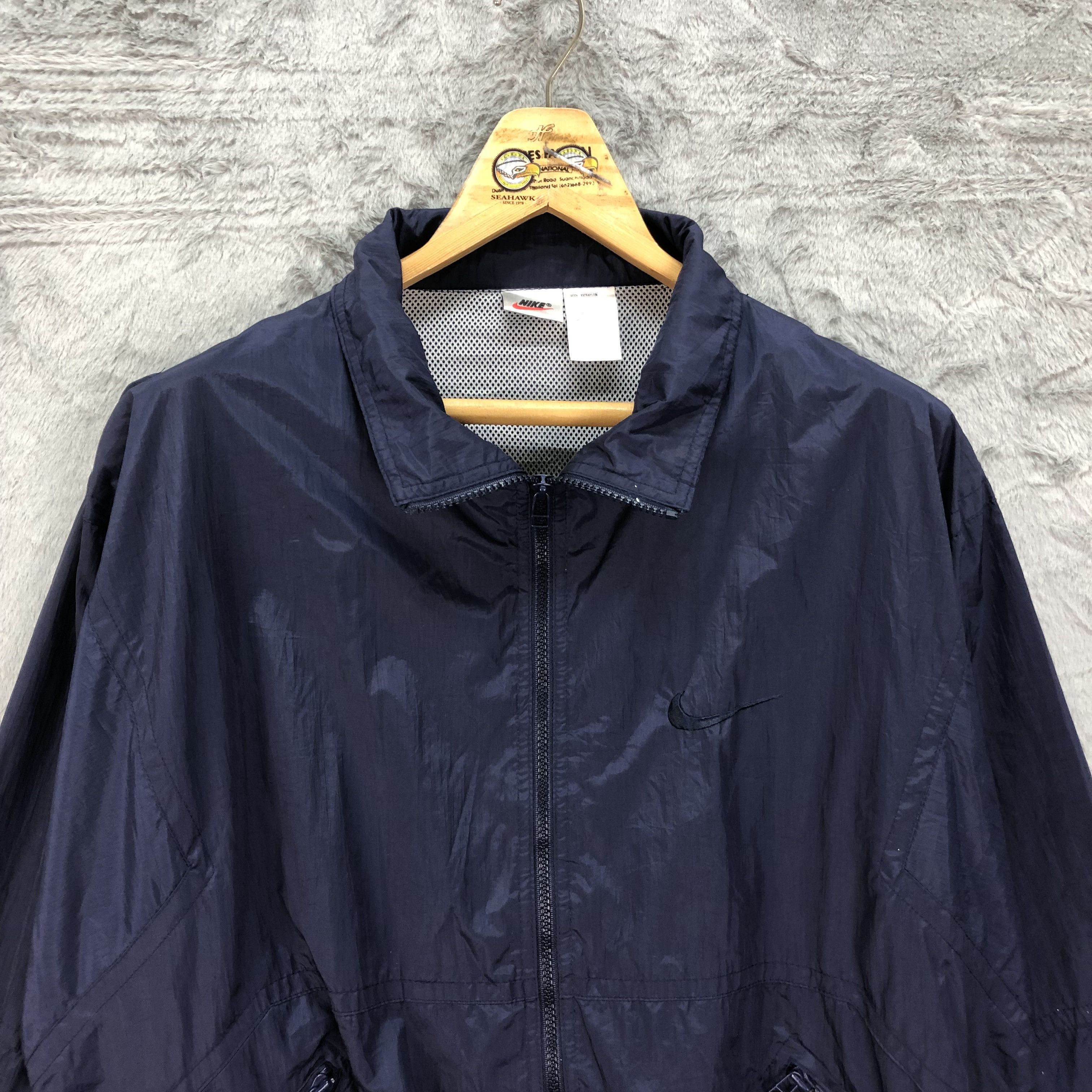 Nike Vintage 90's Nike Silver Tag Windbreaker Jacket #4628-161 Size US L / EU 52-54 / 3 - 2 Thumbnail