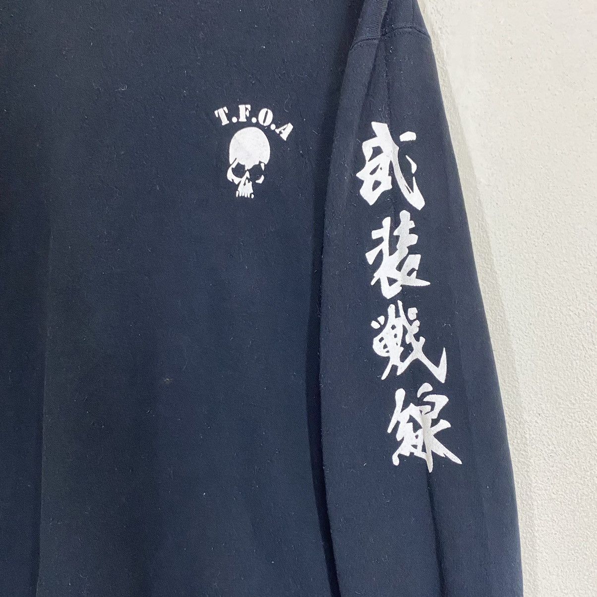 Vintage Vintage 90s T.f.o.a Skull Big Logo Crewneck Sweatshirt Size US M / EU 48-50 / 2 - 7 Thumbnail