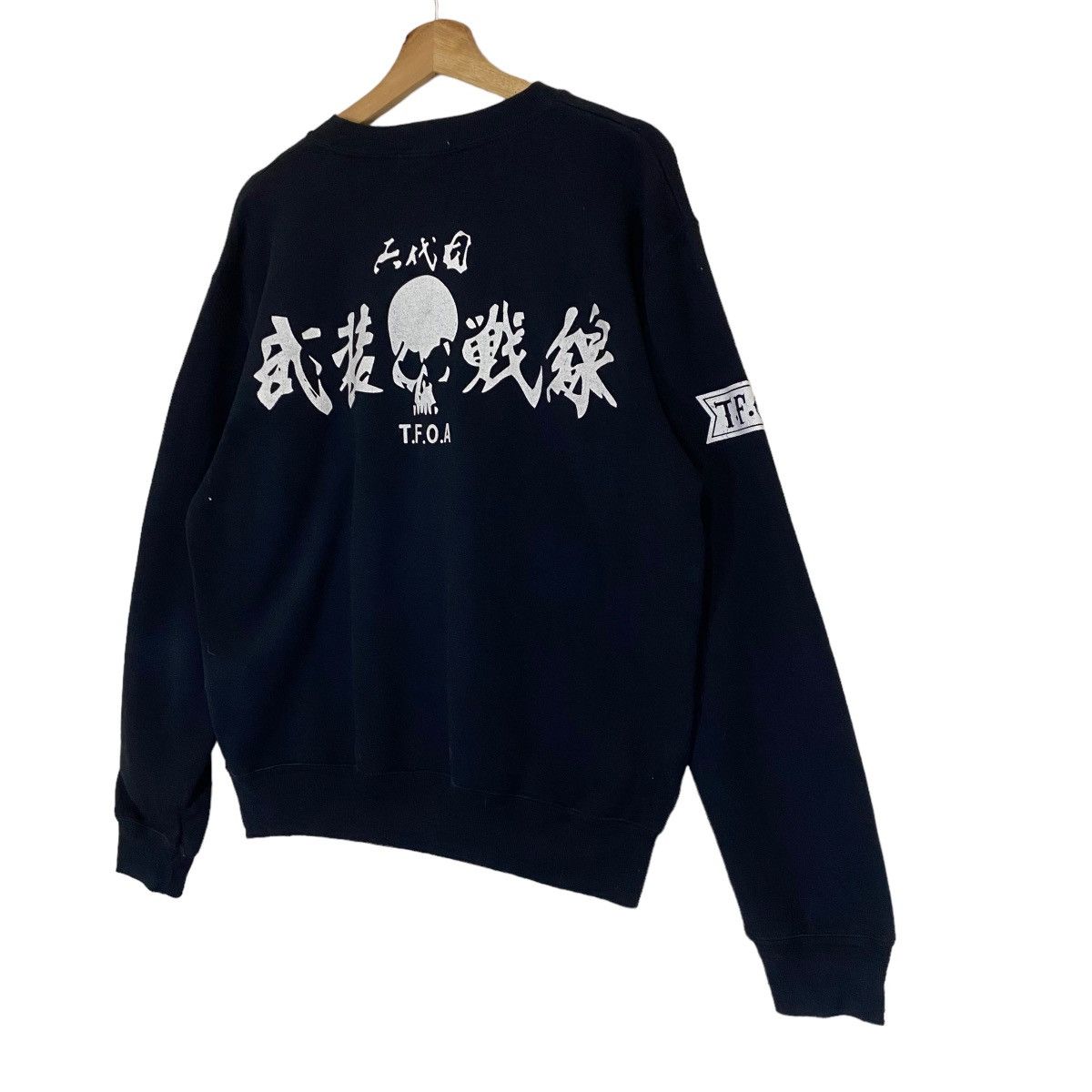 Vintage Vintage 90s T.f.o.a Skull Big Logo Crewneck Sweatshirt Size US M / EU 48-50 / 2 - 3 Thumbnail
