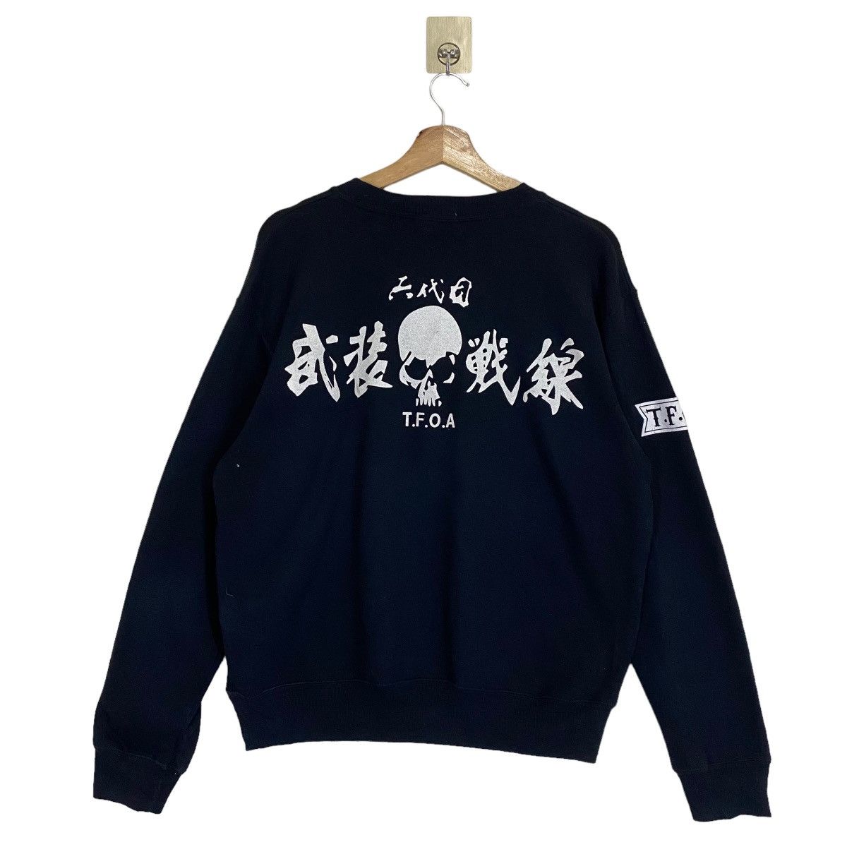 Vintage Vintage 90s T.f.o.a Skull Big Logo Crewneck Sweatshirt Size US M / EU 48-50 / 2 - 1 Thumbnail