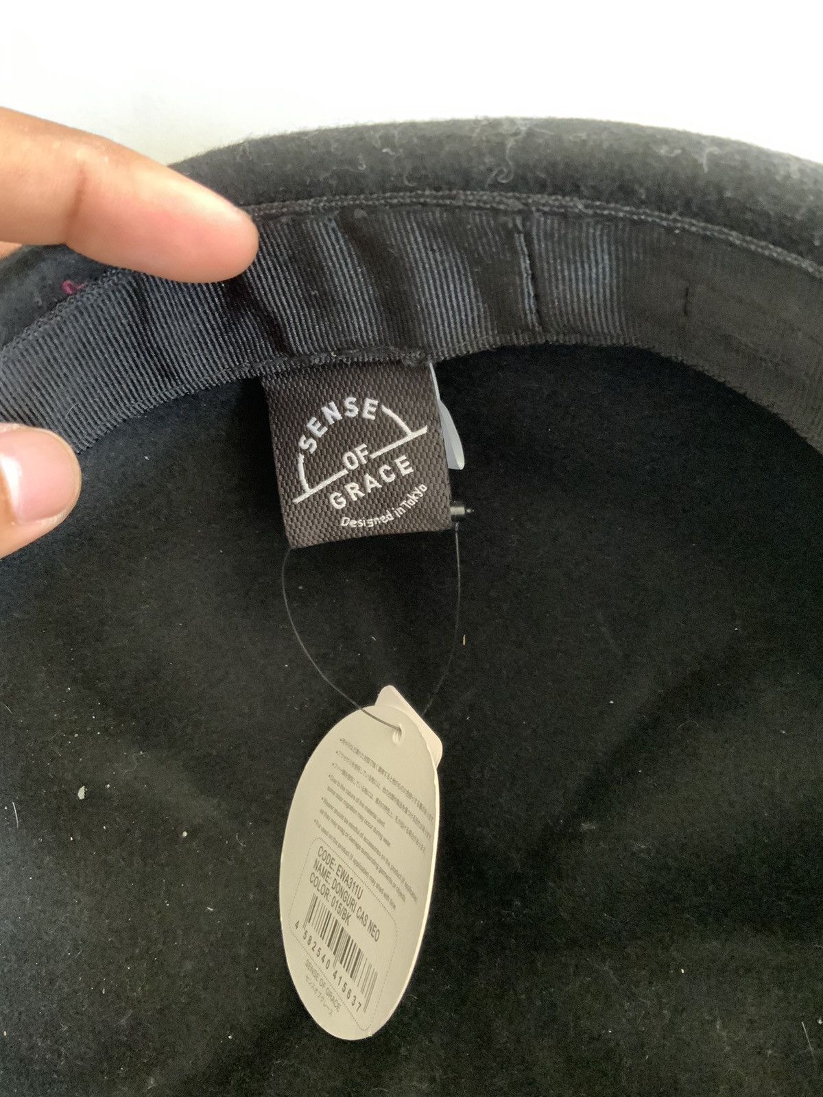 Japanese Brand Sense of Grace Wool Flat Baretta Hat Size ONE SIZE - 12 Thumbnail