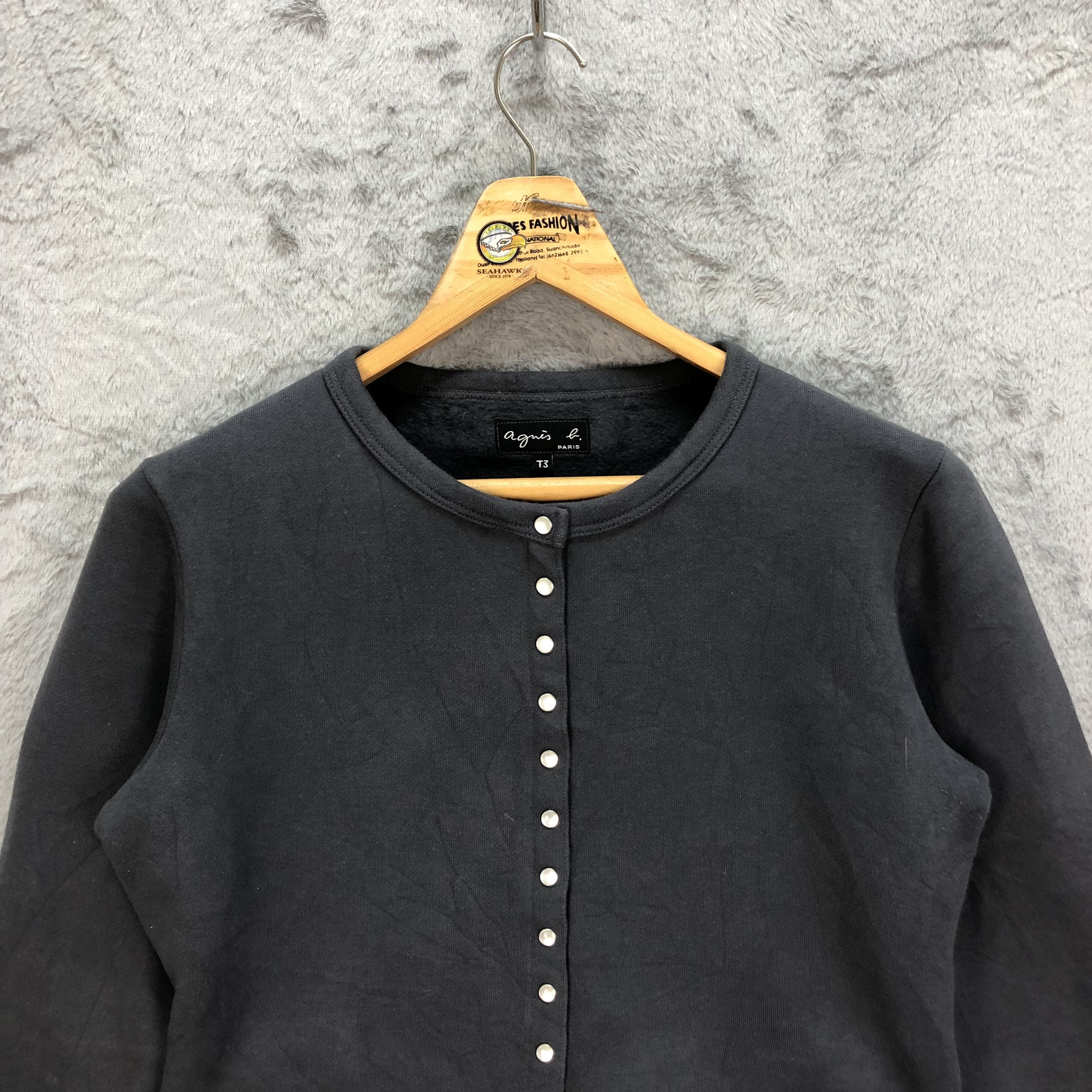 agnes b. AGNES B. MADE IN JAPAN BUTTON CROPPED JACKET #5239-181 Size S / US 4 / IT 40 - 2 Thumbnail