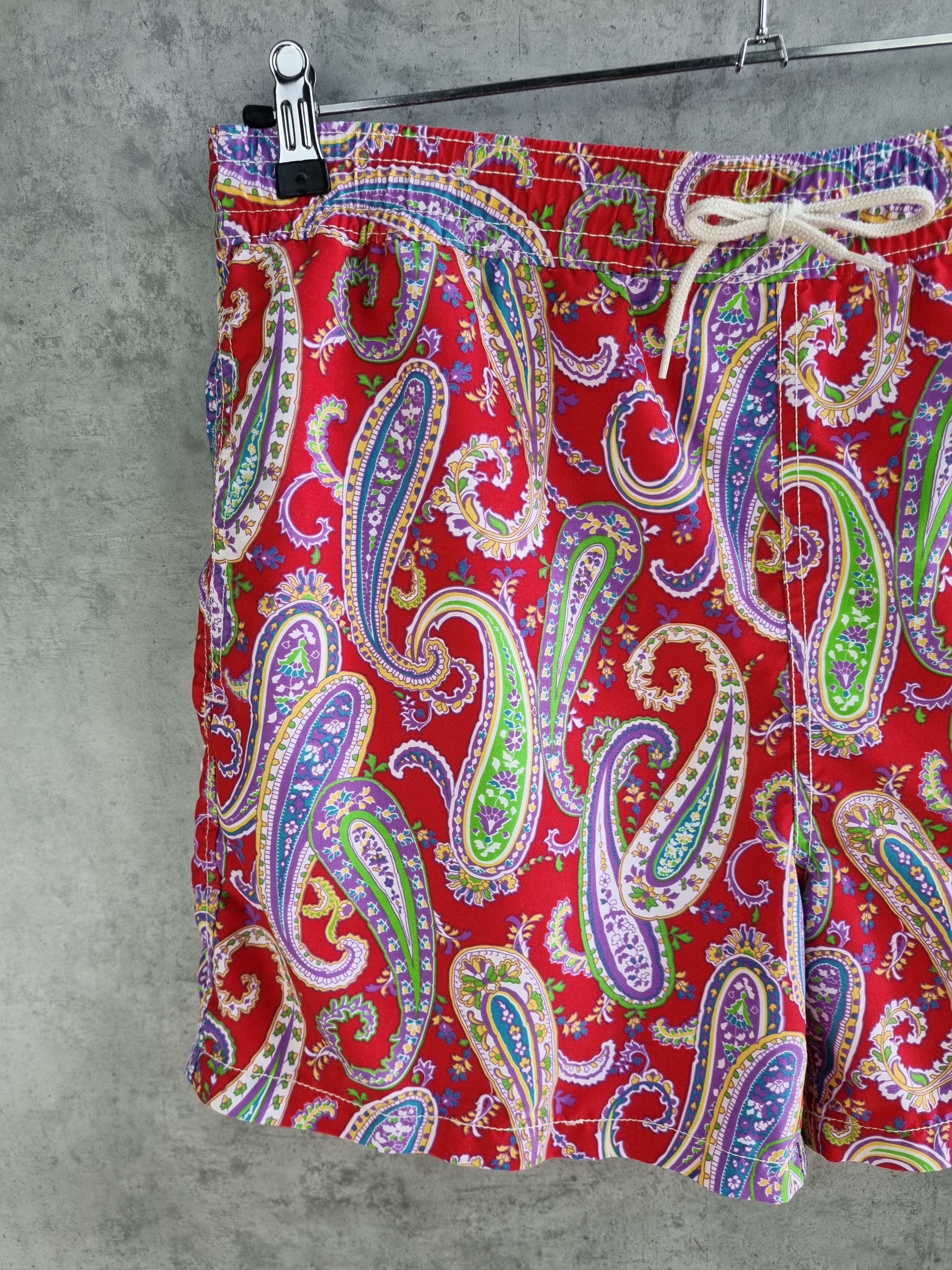 Polo Ralph Lauren × Ralph Lauren Paisley Print Hawaiian Shorts by Ralph Lauren 90s Size US 32 / EU 48 - 9 Thumbnail