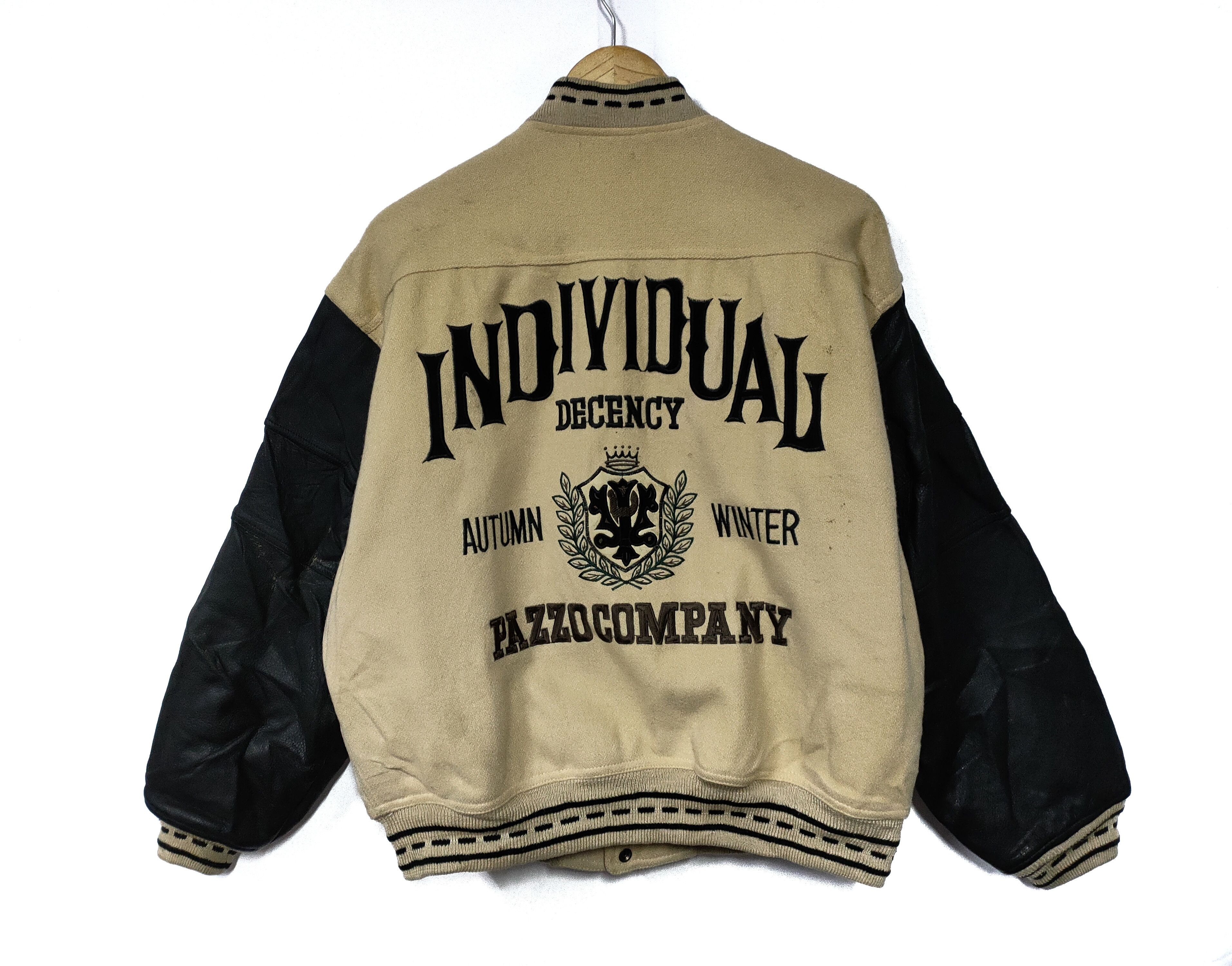 Japanese Brand × Vintage VTG PAZZO 90-91 AW VARSITY JACKETS Size US M / EU 48-50 / 2 - 1 Thumbnail