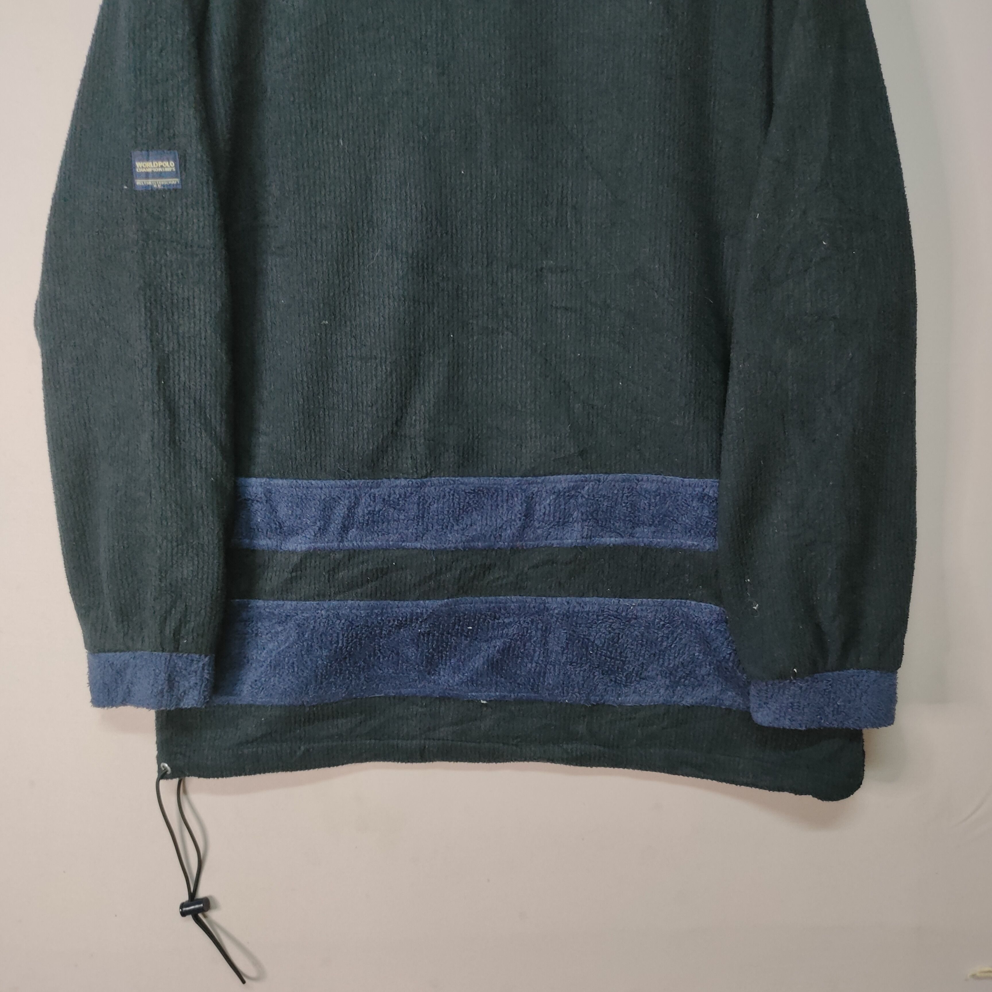 Designer Vintage World Polo Half Zip Pull Over Sweatshirt Size US XXL / EU 58 / 5 - 8 Thumbnail