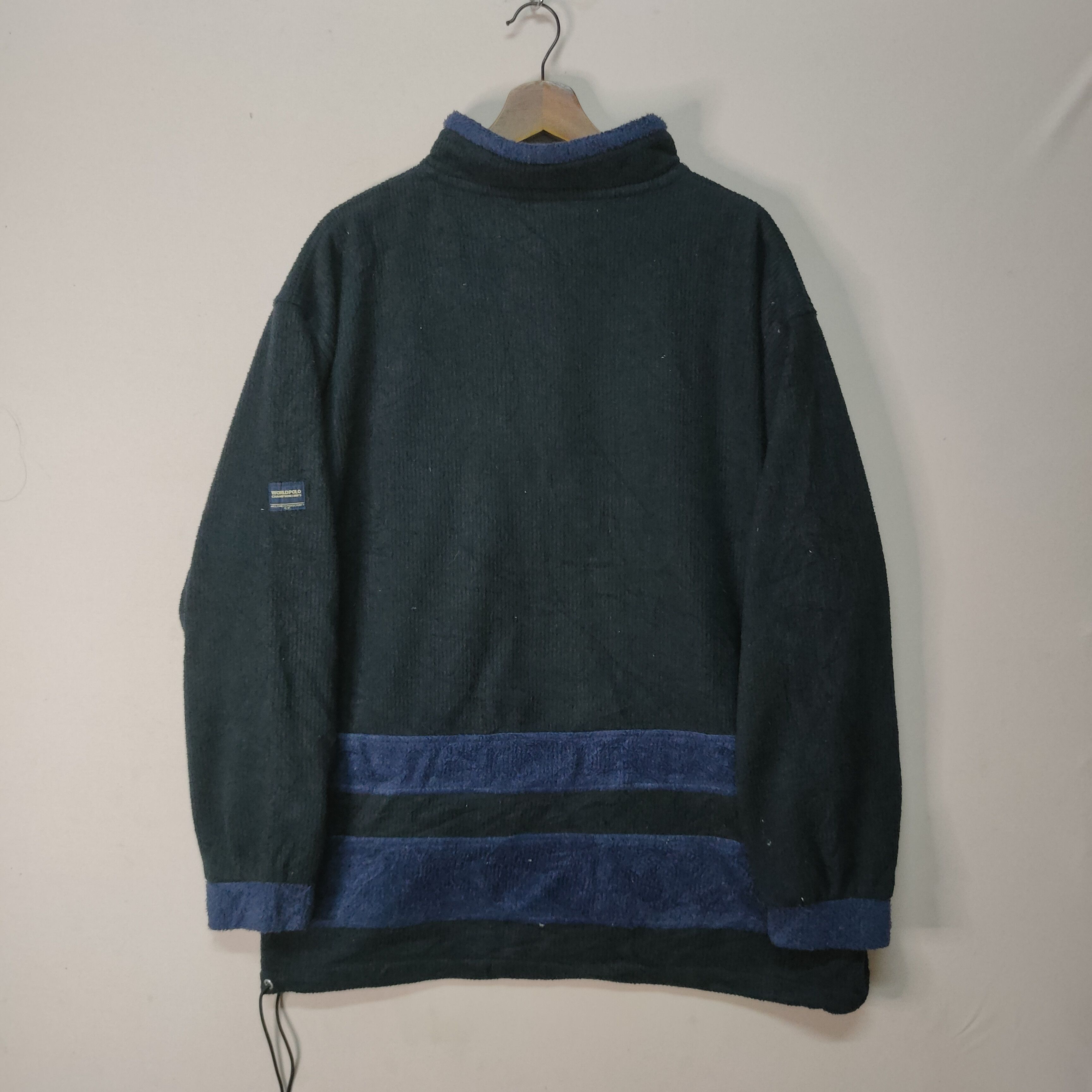 Designer Vintage World Polo Half Zip Pull Over Sweatshirt Size US XXL / EU 58 / 5 - 10 Thumbnail