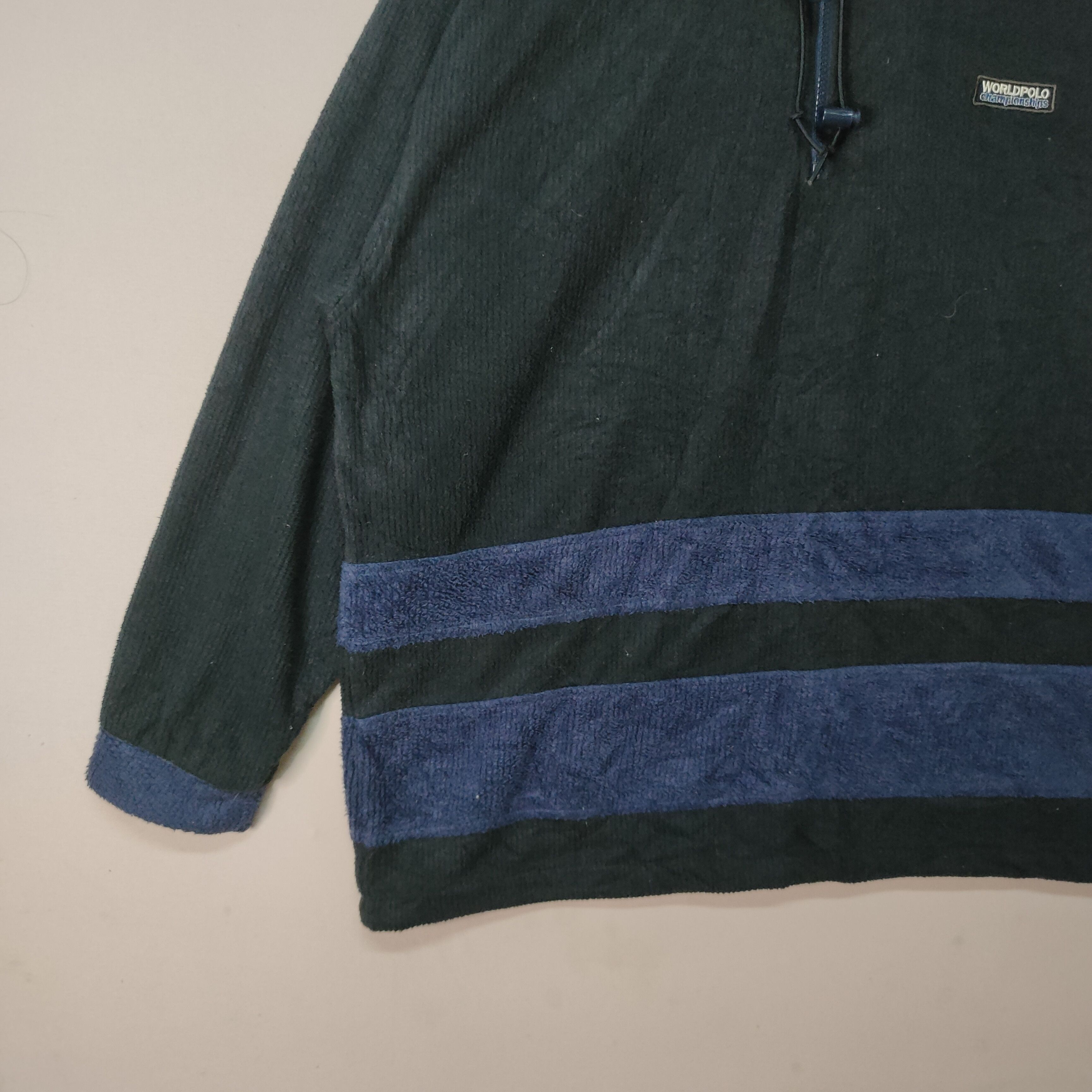 Designer Vintage World Polo Half Zip Pull Over Sweatshirt Size US XXL / EU 58 / 5 - 3 Thumbnail