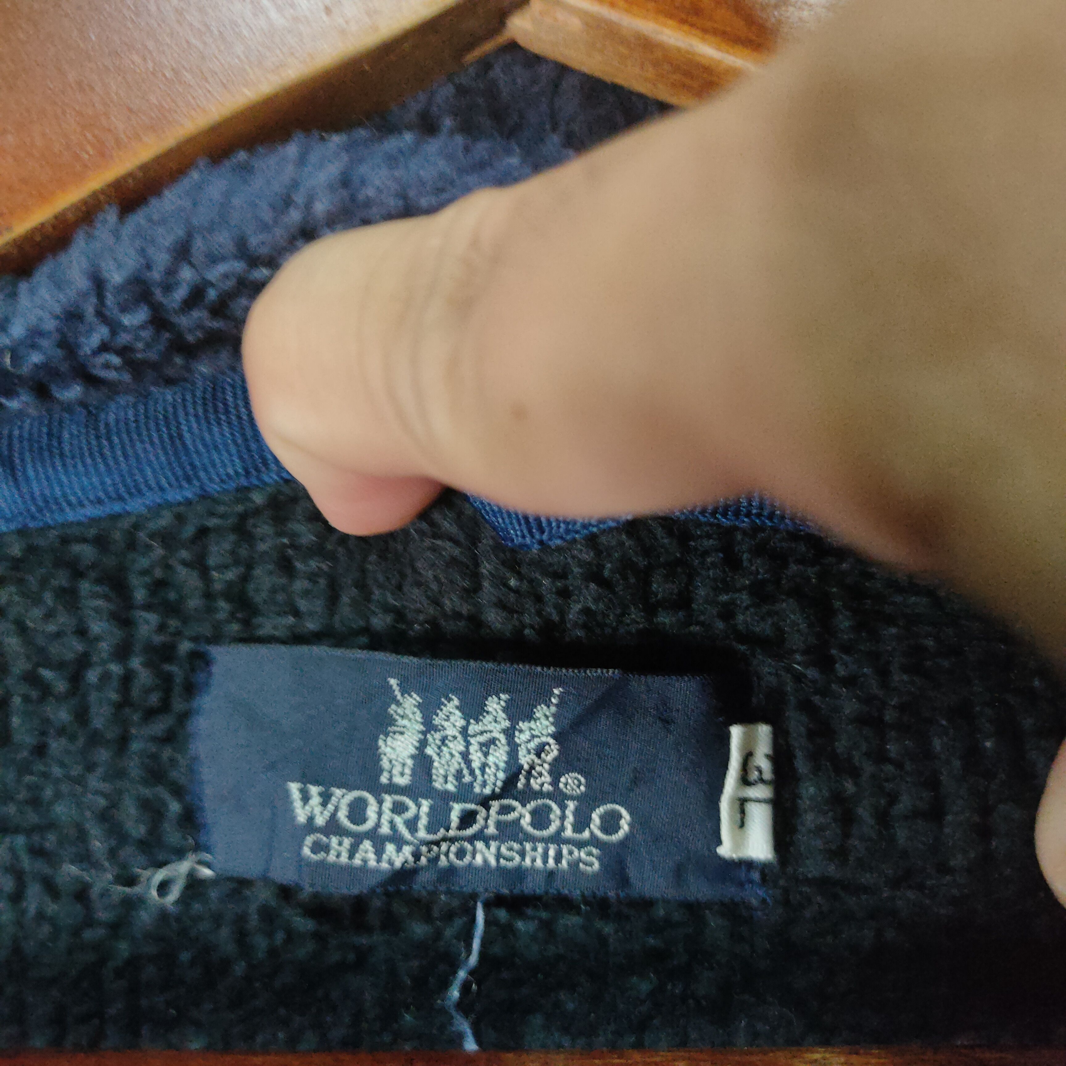 Designer Vintage World Polo Half Zip Pull Over Sweatshirt Size US XXL / EU 58 / 5 - 6 Thumbnail