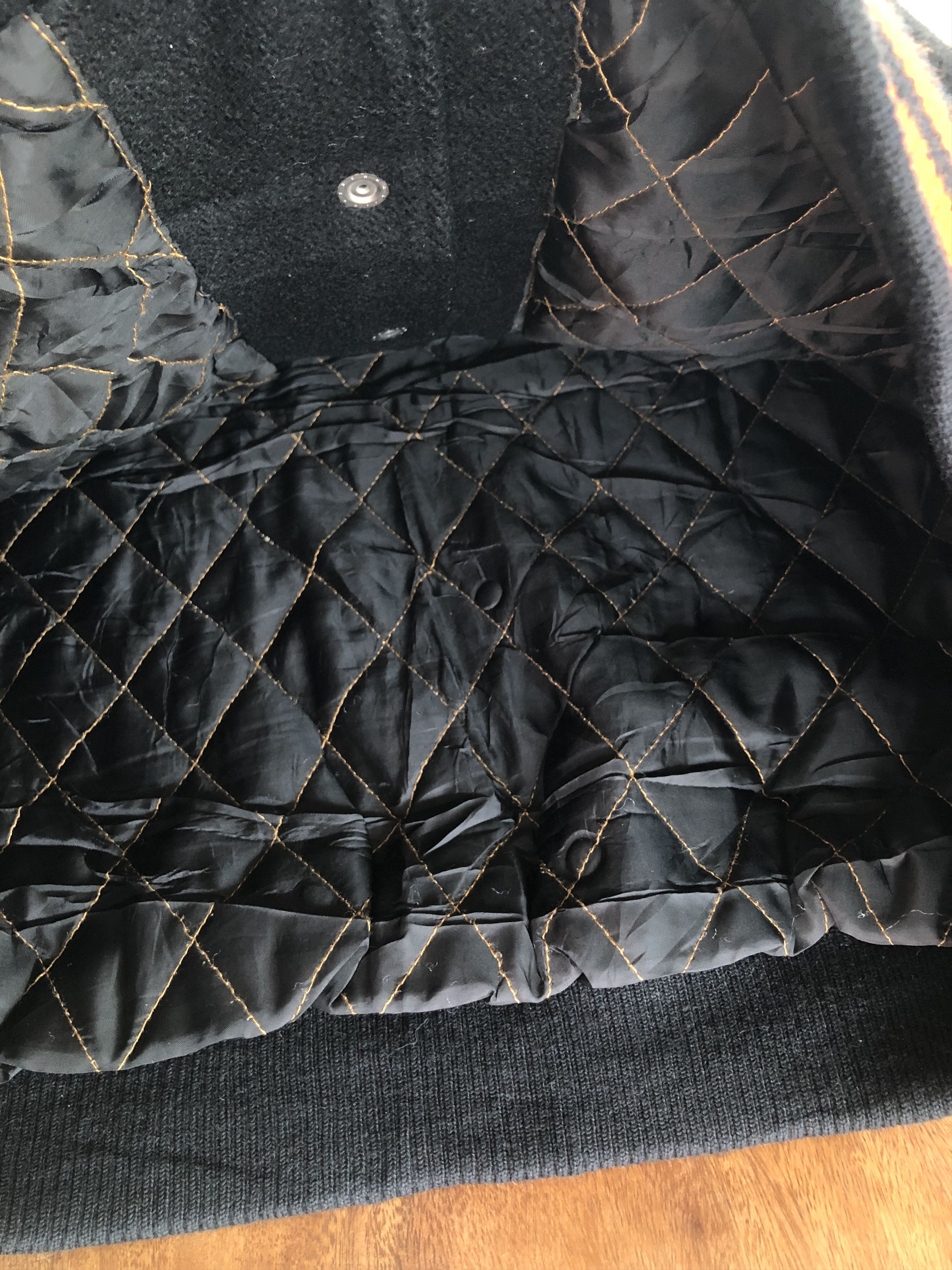 Japanese Brand RARE MACKDADDY COW LEATHER/WOOL VARSITY JACKET Size US XL / EU 56 / 4 - 14 Thumbnail