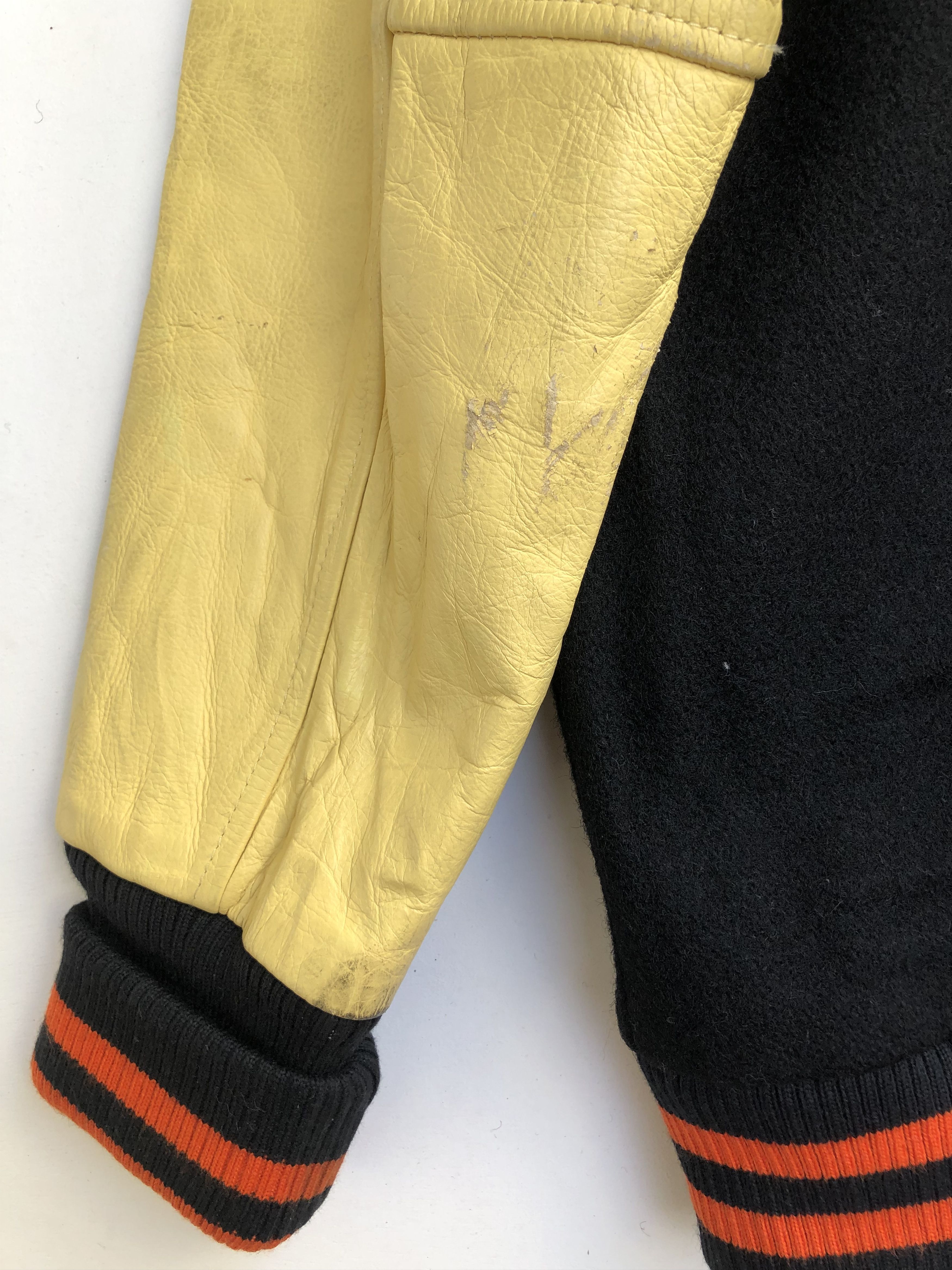 Japanese Brand RARE MACKDADDY COW LEATHER/WOOL VARSITY JACKET Size US XL / EU 56 / 4 - 8 Thumbnail