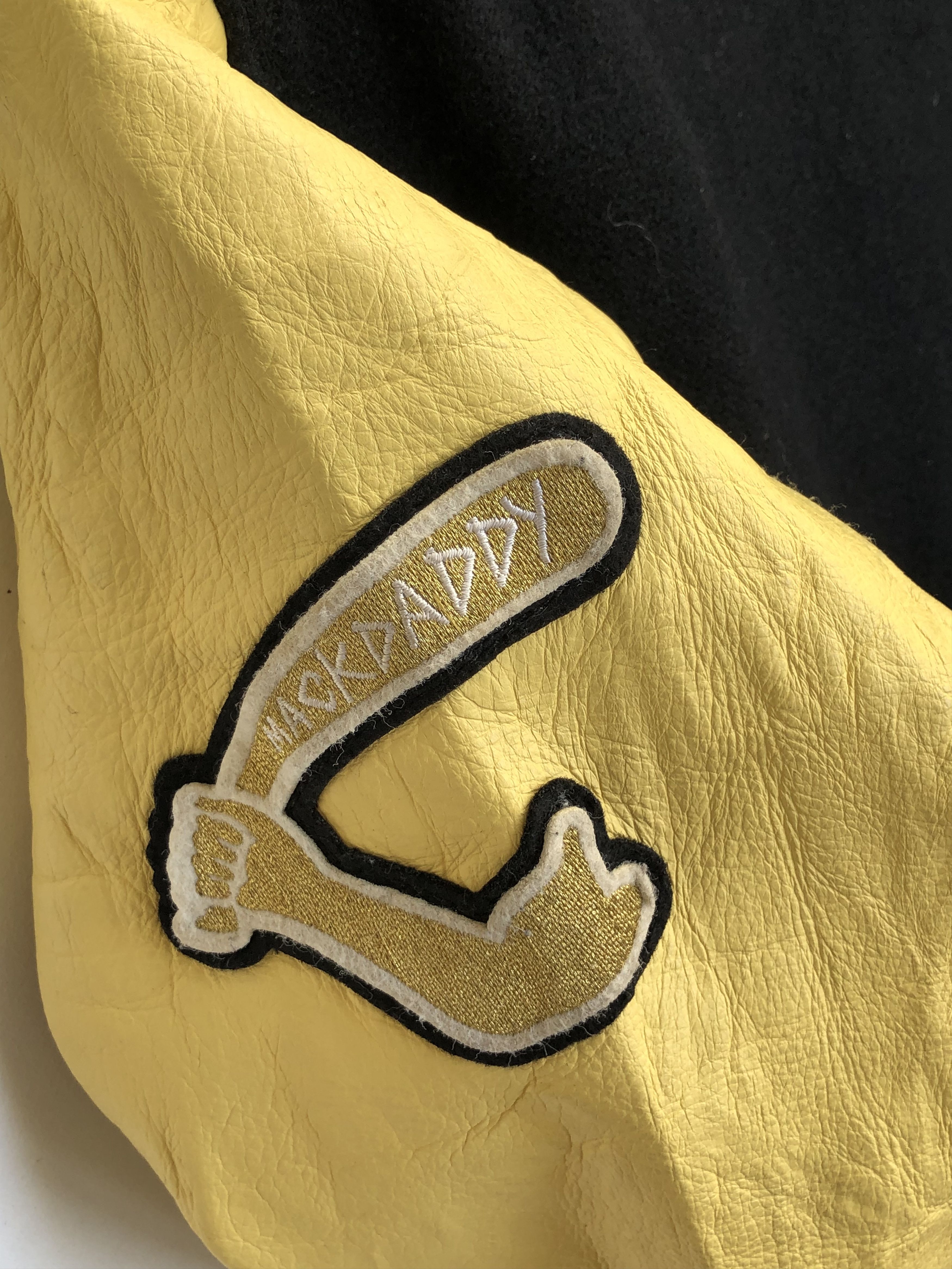 Japanese Brand RARE MACKDADDY COW LEATHER/WOOL VARSITY JACKET Size US XL / EU 56 / 4 - 11 Thumbnail