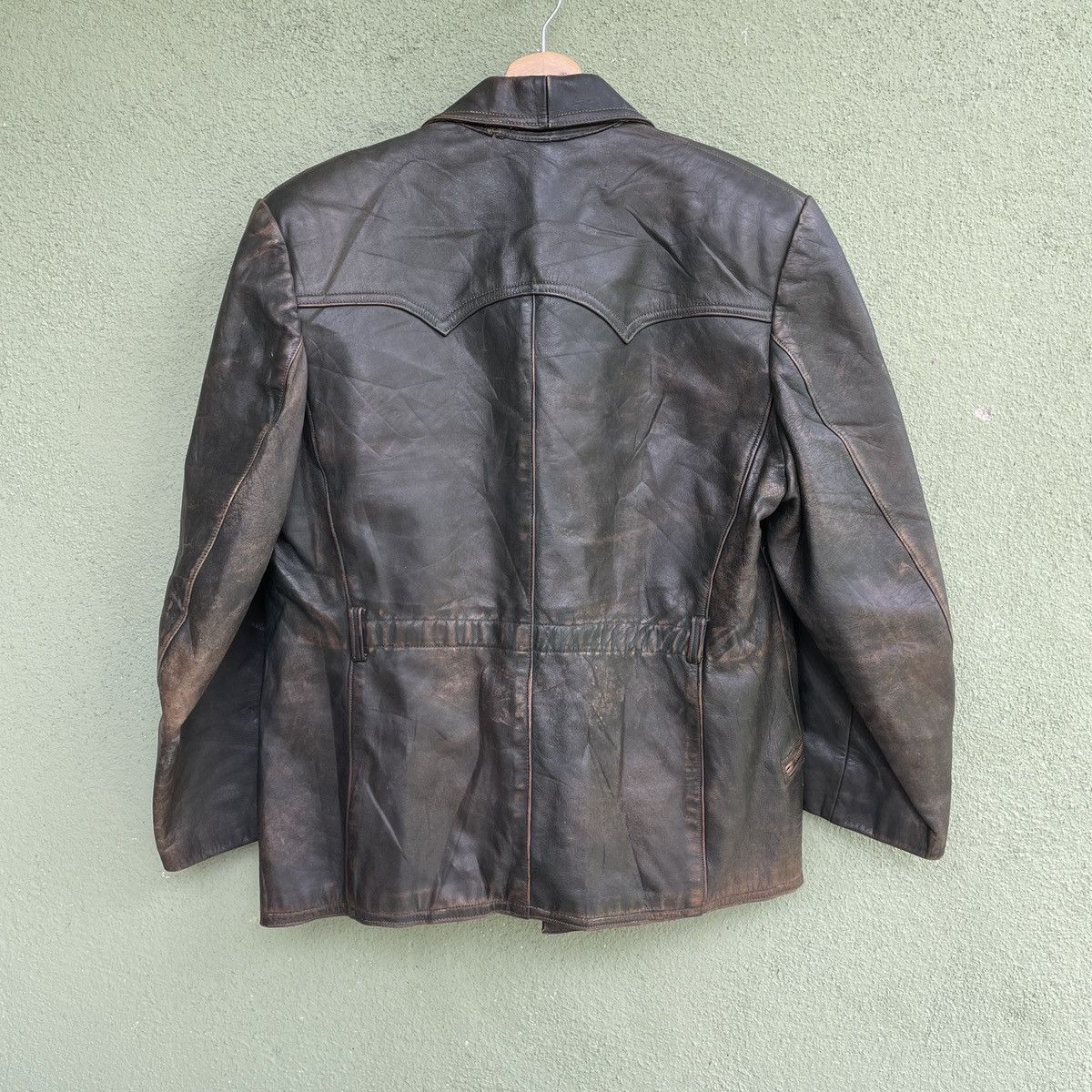 Leather Vintage RUHR Made In Germany Zipper Ups Leather Jacket Size US L / EU 52-54 / 3 - 11 Thumbnail