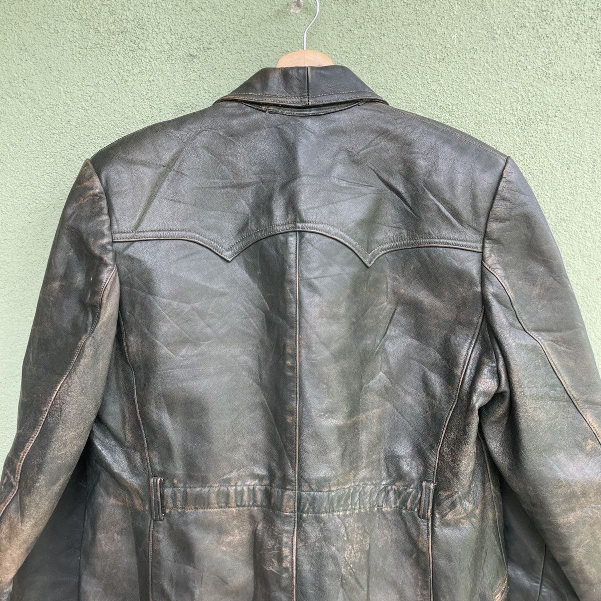 Leather Vintage RUHR Made In Germany Zipper Ups Leather Jacket Size US L / EU 52-54 / 3 - 8 Thumbnail