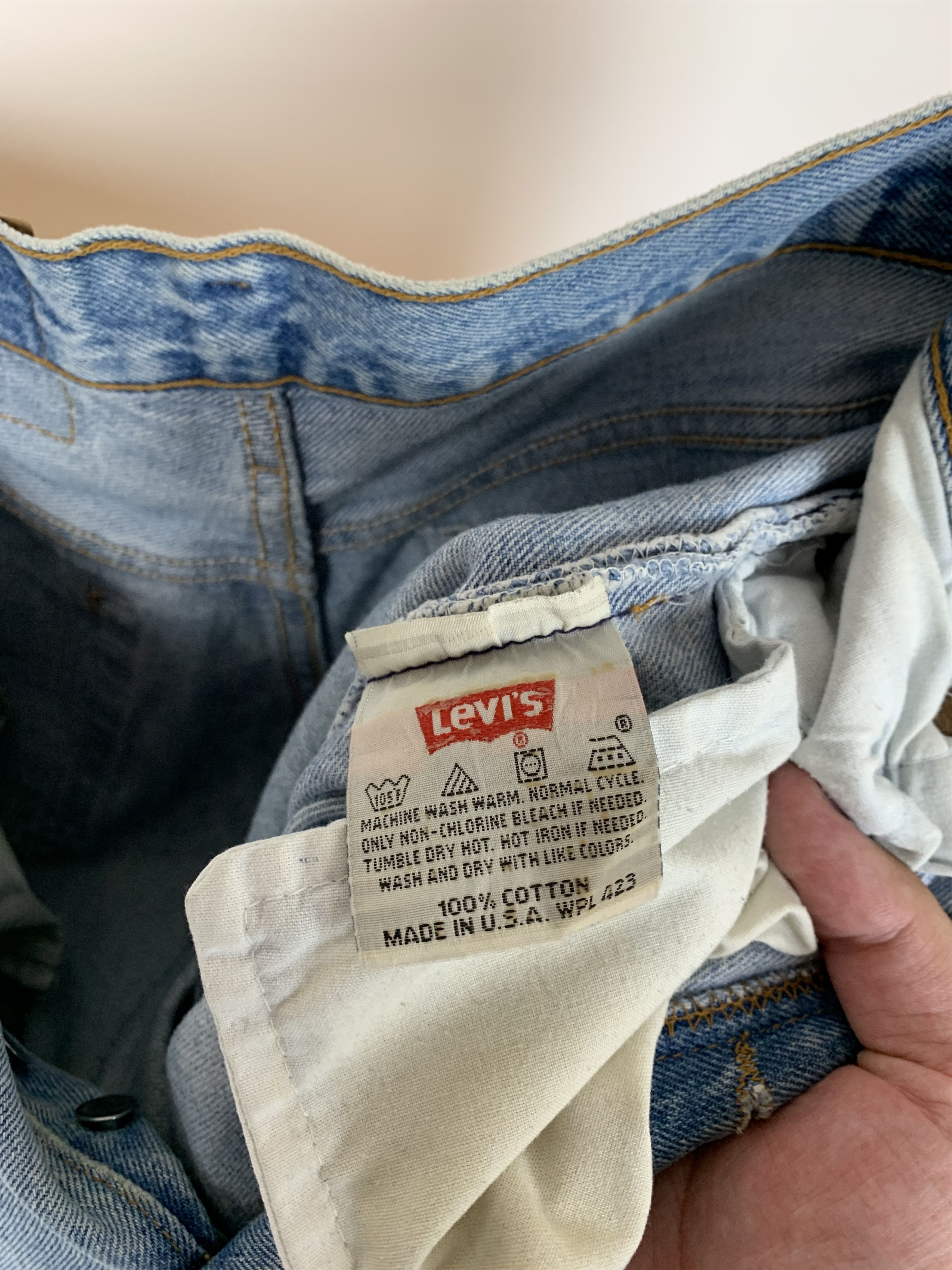Levi's × Levi's Vintage Clothing × Vintage Vintage Levi's 501 Light Washed Blue Denim Jeans Pants USA Size US 33 - 18 Thumbnail