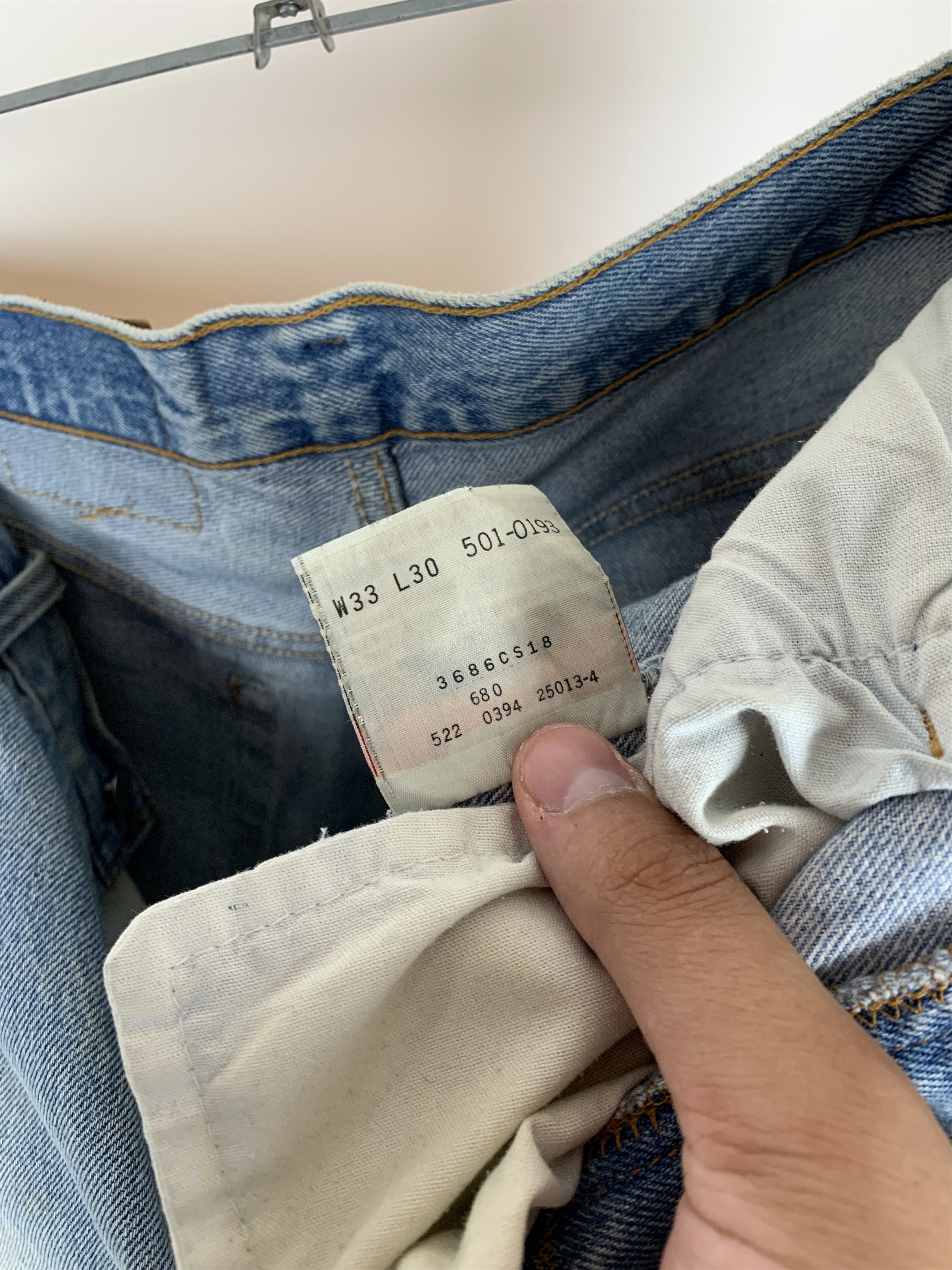 Levi's × Levi's Vintage Clothing × Vintage Vintage Levi's 501 Light Washed Blue Denim Jeans Pants USA Size US 33 - 17 Thumbnail