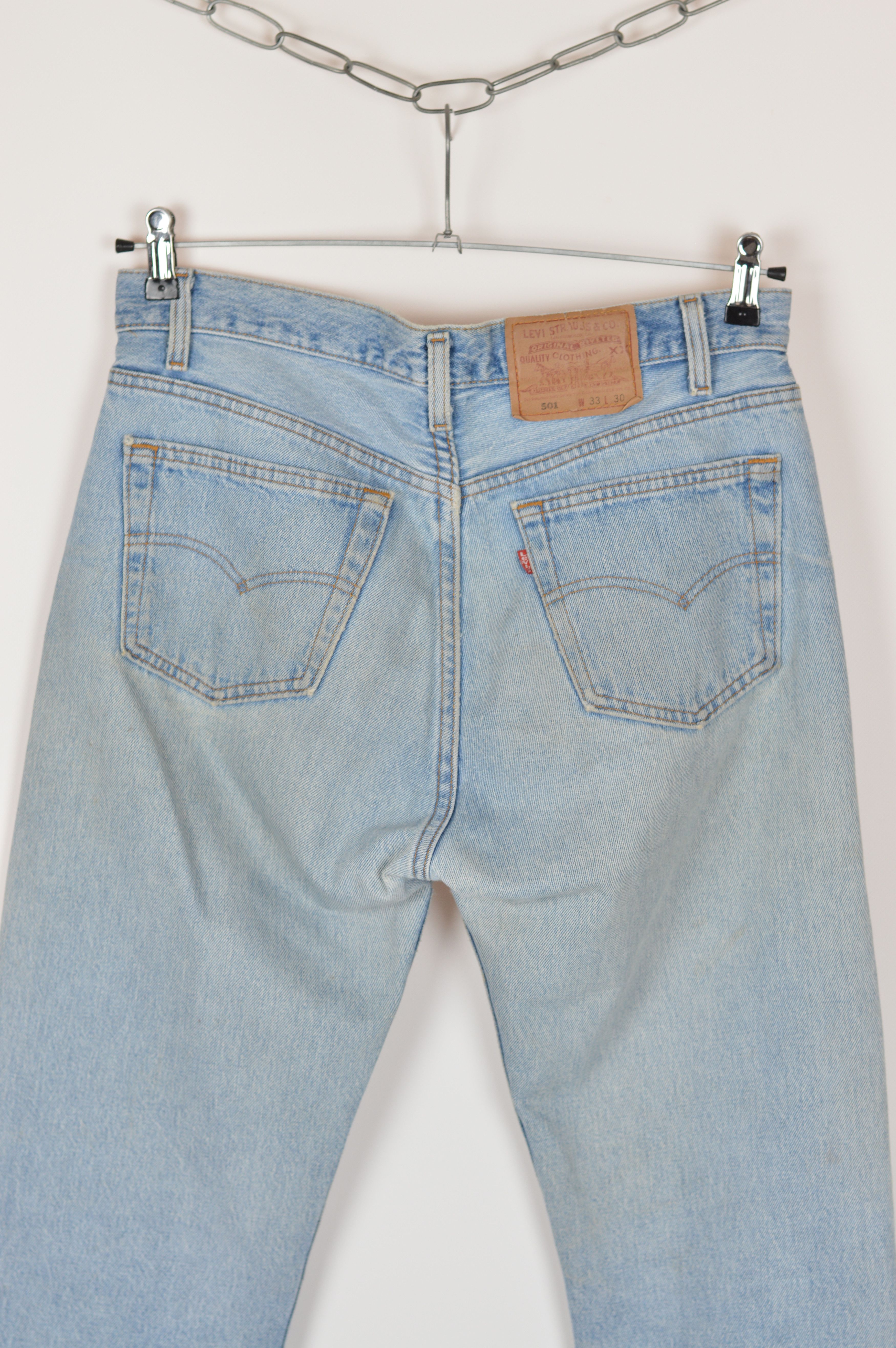 Levi's × Levi's Vintage Clothing × Vintage Vintage Levi's 501 Light Washed Blue Denim Jeans Pants USA Size US 33 - 11 Thumbnail