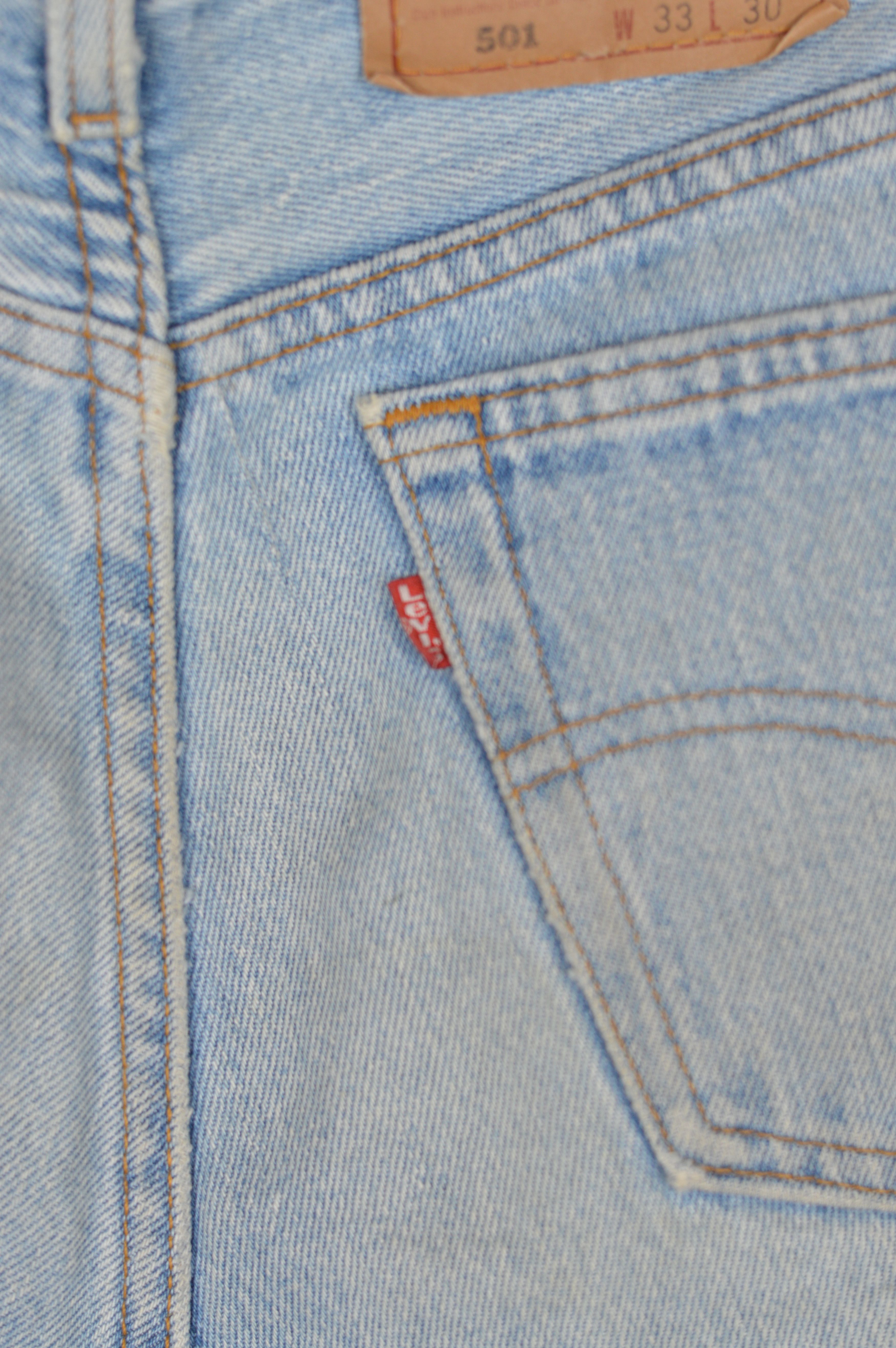 Levi's × Levi's Vintage Clothing × Vintage Vintage Levi's 501 Light Washed Blue Denim Jeans Pants USA Size US 33 - 16 Thumbnail