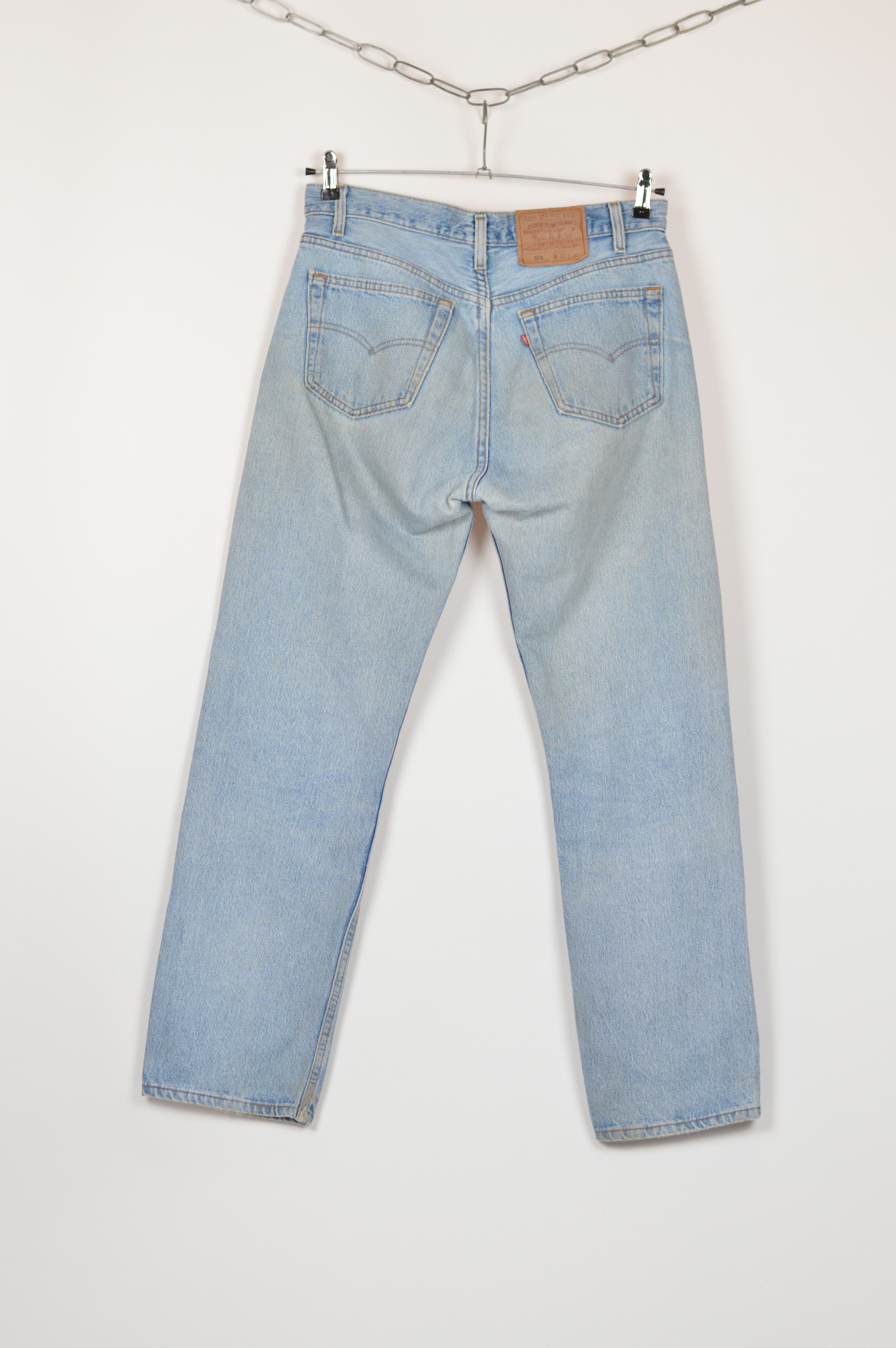 Levi's × Levi's Vintage Clothing × Vintage Vintage Levi's 501 Light Washed Blue Denim Jeans Pants USA Size US 33 - 10 Thumbnail