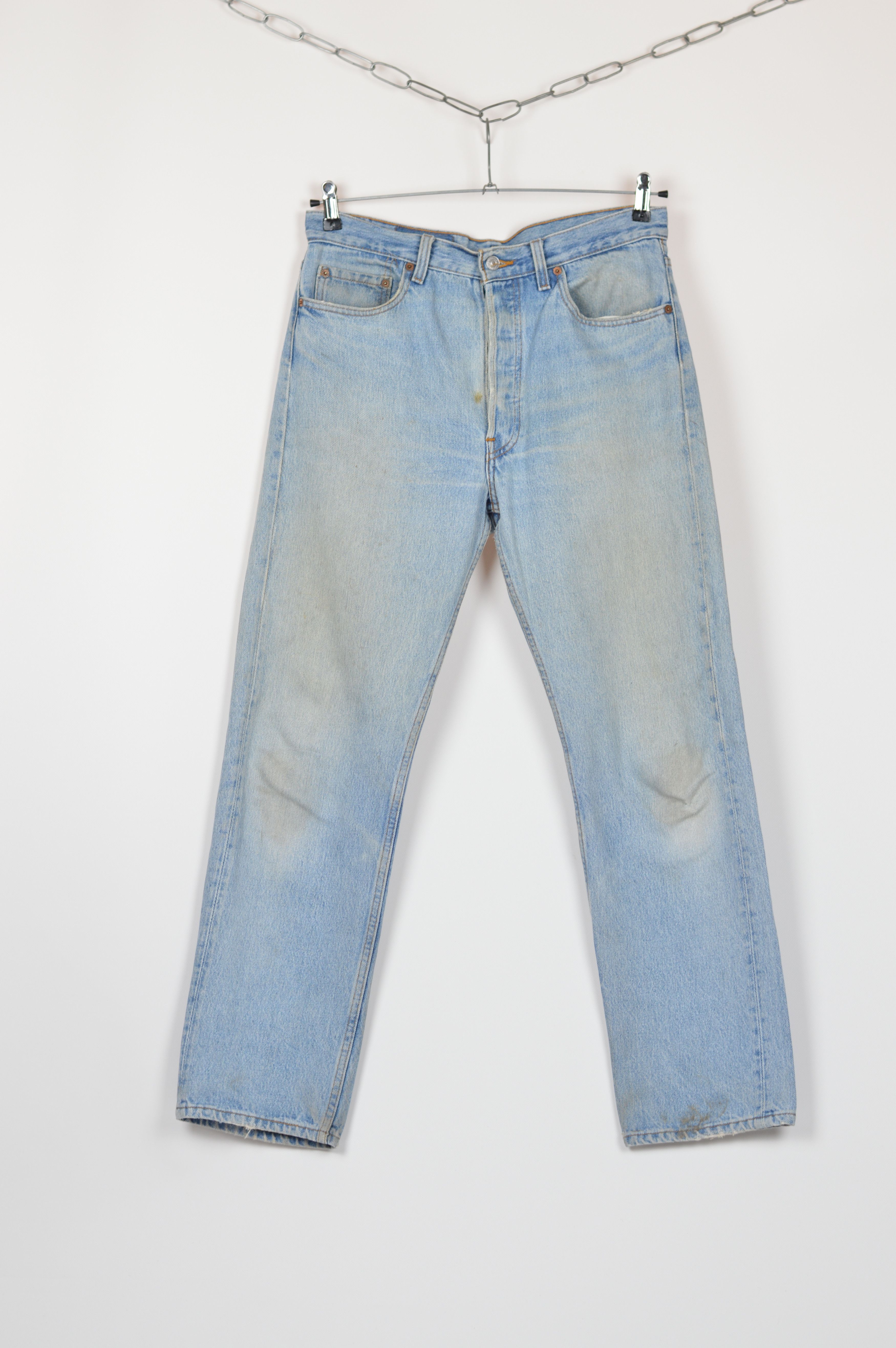 Levi's × Levi's Vintage Clothing × Vintage Vintage Levi's 501 Light Washed Blue Denim Jeans Pants USA Size US 33 - 1 Thumbnail