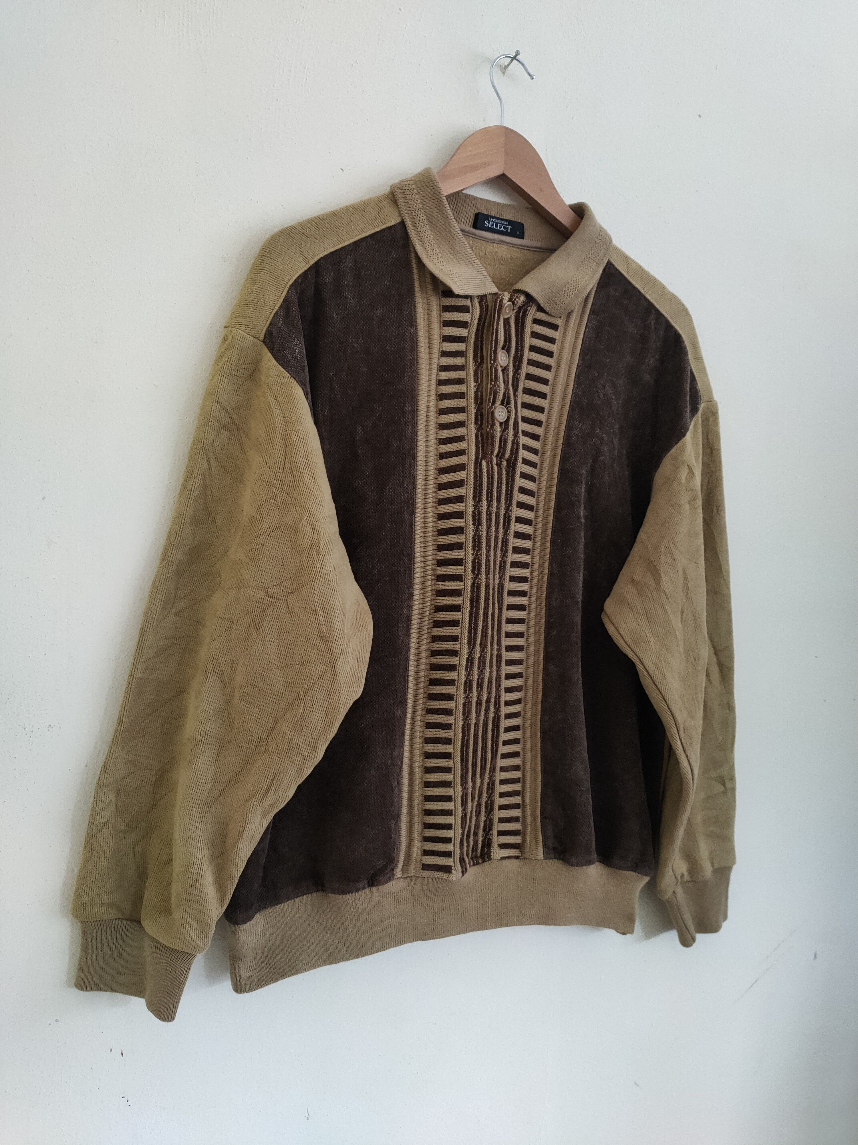 Lindbergh × Vintage Vintage Lindbergh pullover Sweatshirt Half Button Size US L / EU 52-54 / 3 - 3 Thumbnail