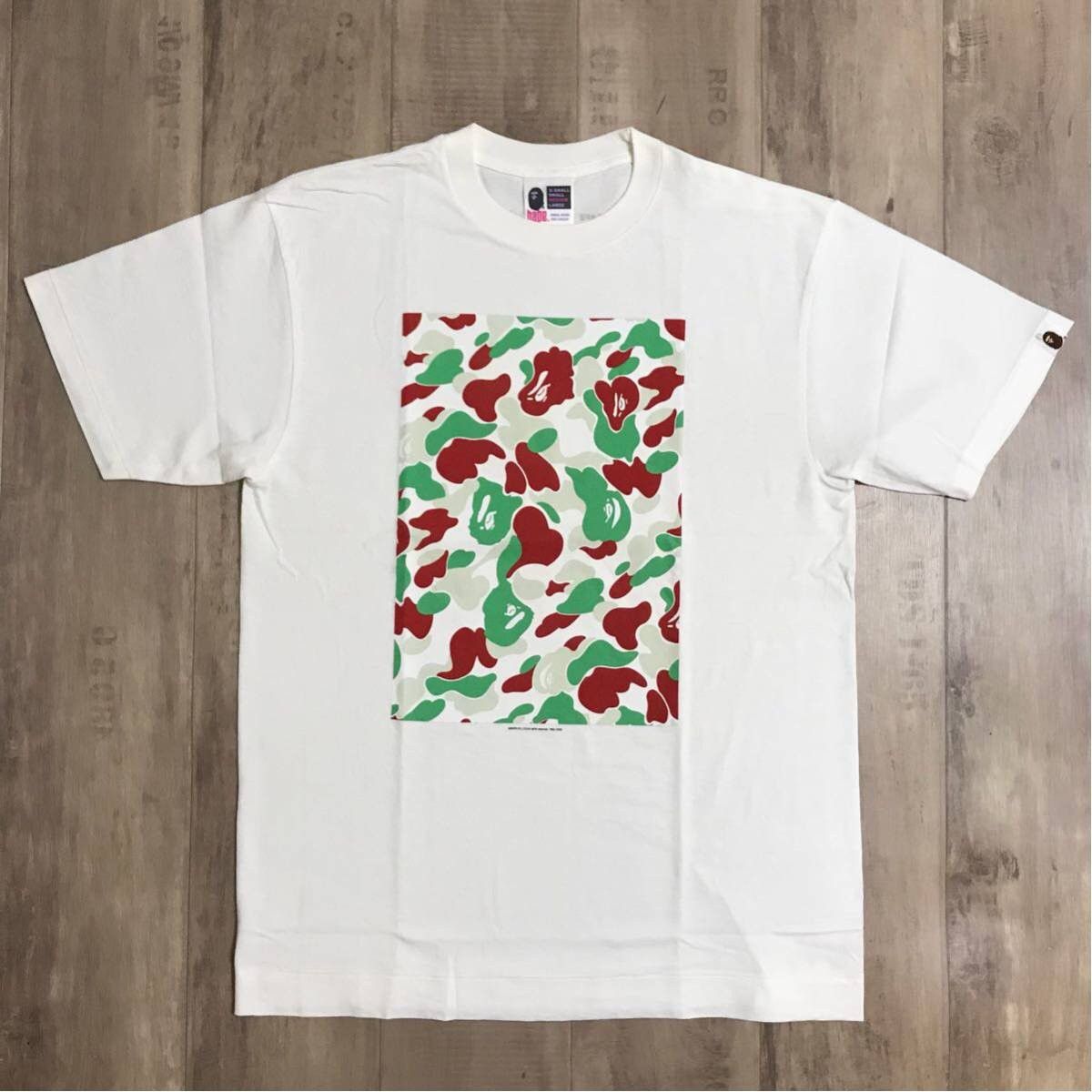 image of Bape Sendai City Color Camo Box T-Shirt in White, Men's (Size Medium)