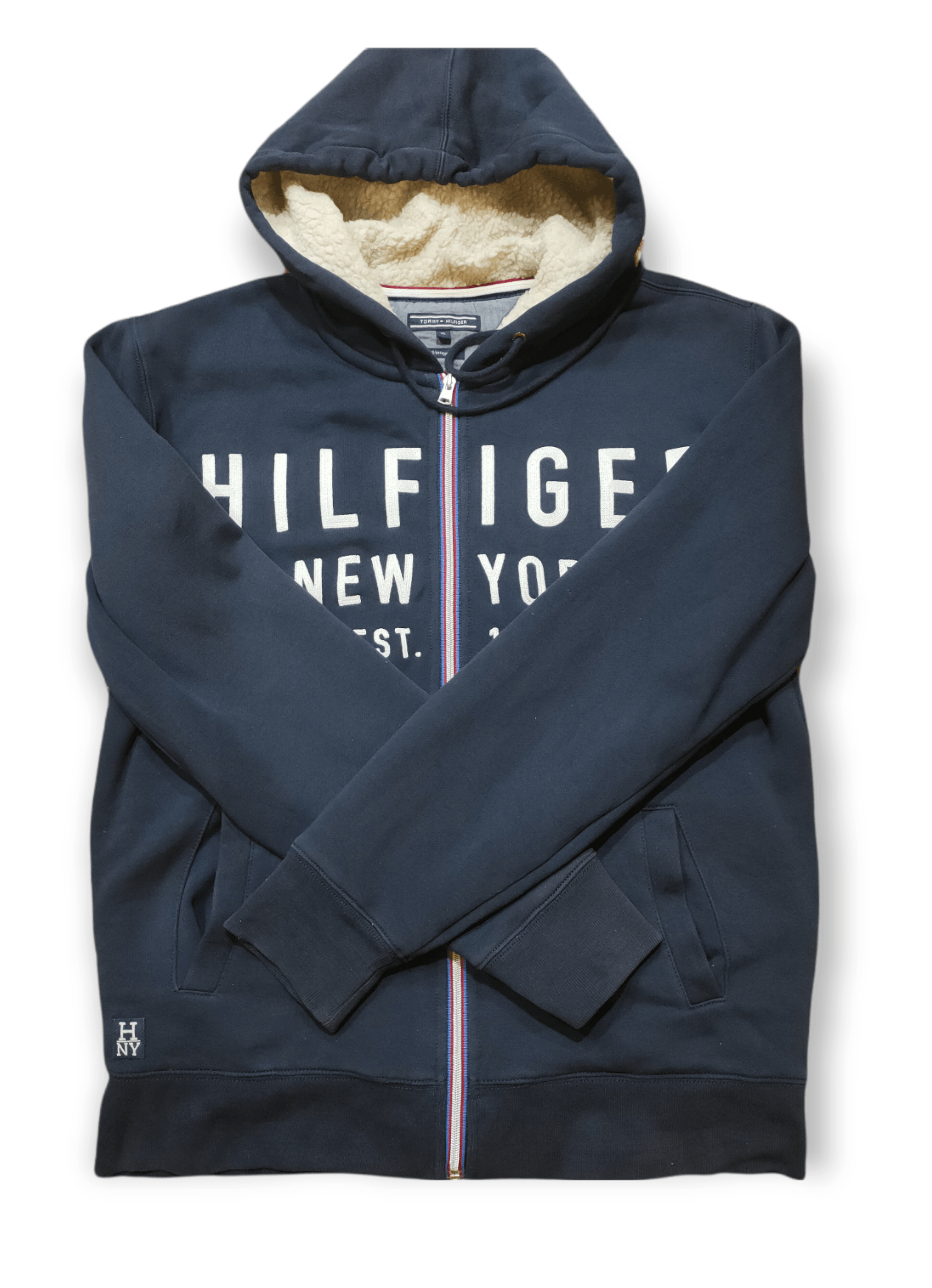 Tommy Hilfiger × Vintage Tommy Hilfiger Vintage Fit Zipup Hoodie Size US XL / EU 56 / 4 - 4 Thumbnail