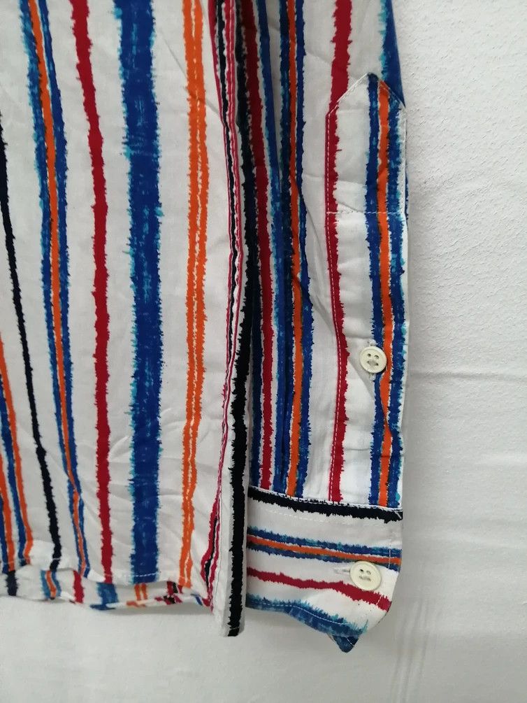 Jean Charles De Castelbajac Vintage JEAN CHARLES DE CASTELBAJAC Stripe Shirt Size US L / EU 52-54 / 3 - 5 Thumbnail