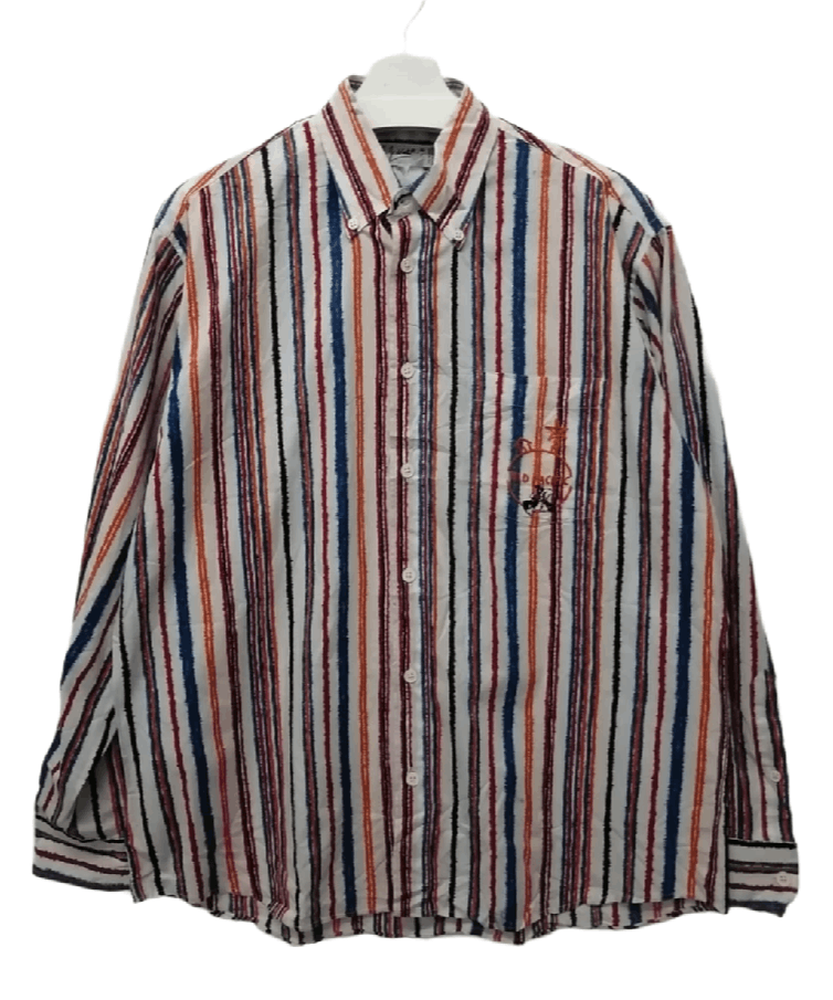 Jean Charles De Castelbajac Vintage JEAN CHARLES DE CASTELBAJAC Stripe Shirt Size US L / EU 52-54 / 3 - 1 Thumbnail