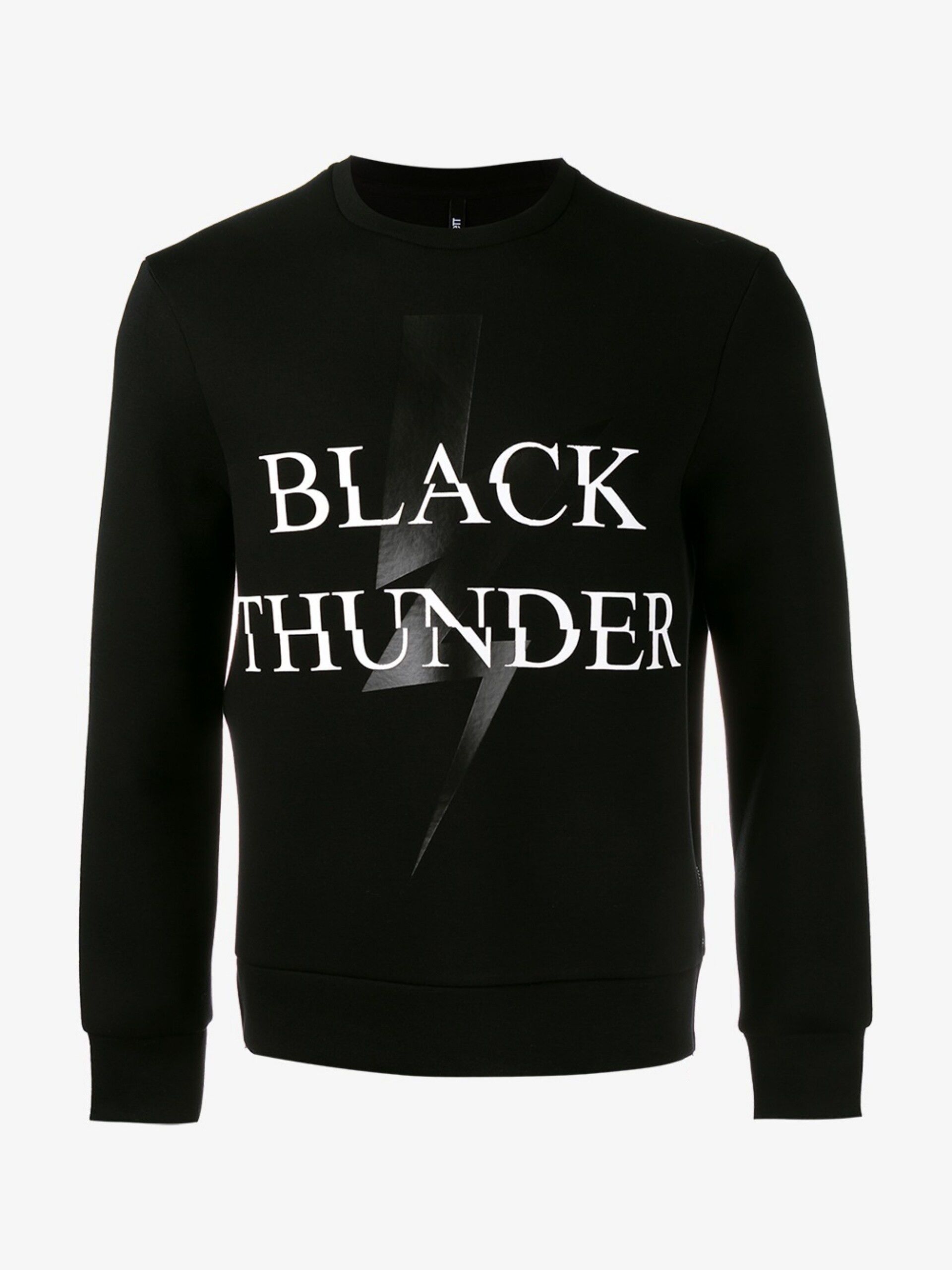 Neil Barrett $545 Neil Barrett Black Thunder Neoprene Sweatshirt Size US M / EU 48-50 / 2 - 2 Thumbnail