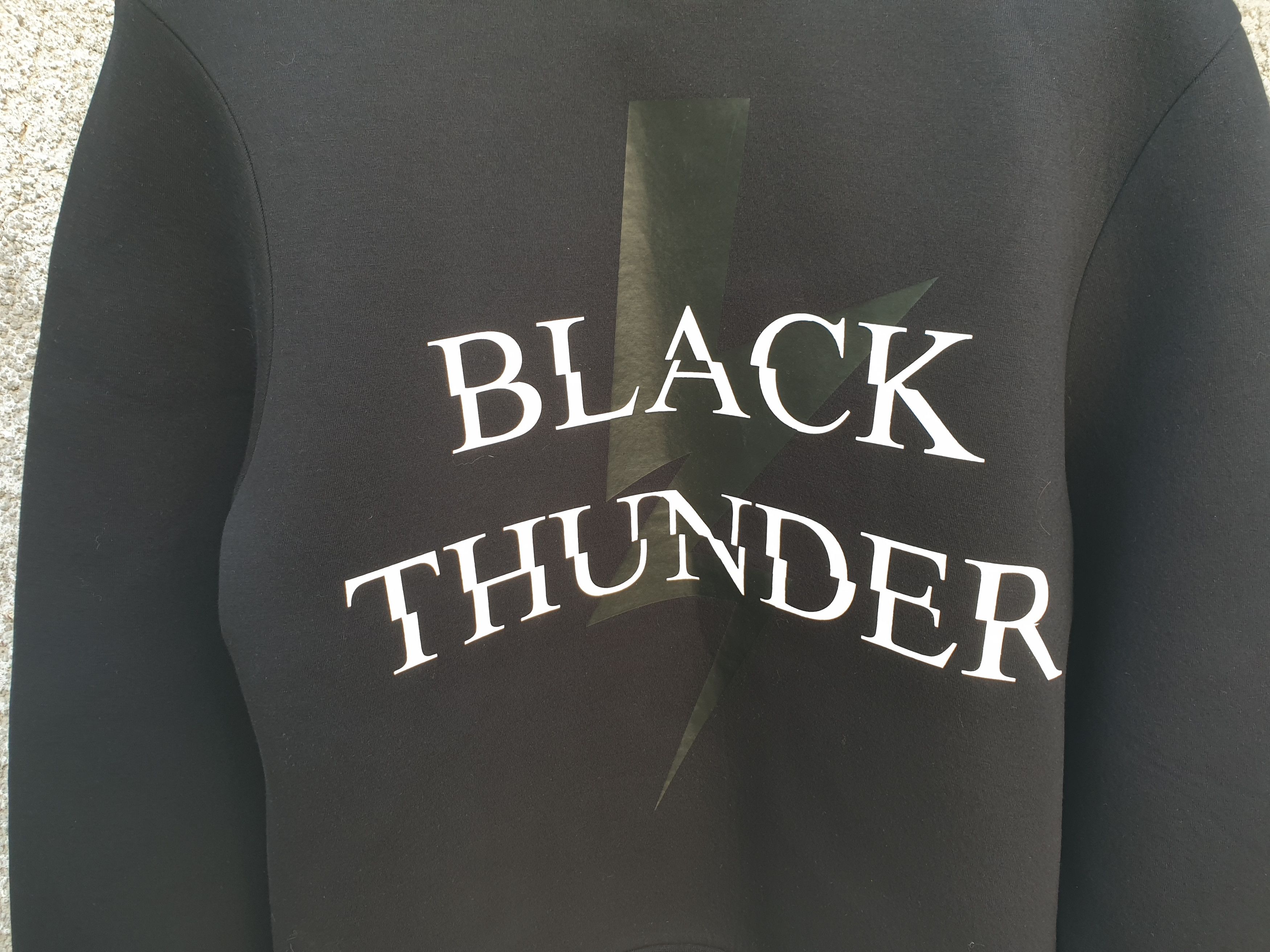 Neil Barrett $545 Neil Barrett Black Thunder Neoprene Sweatshirt Size US M / EU 48-50 / 2 - 7 Thumbnail