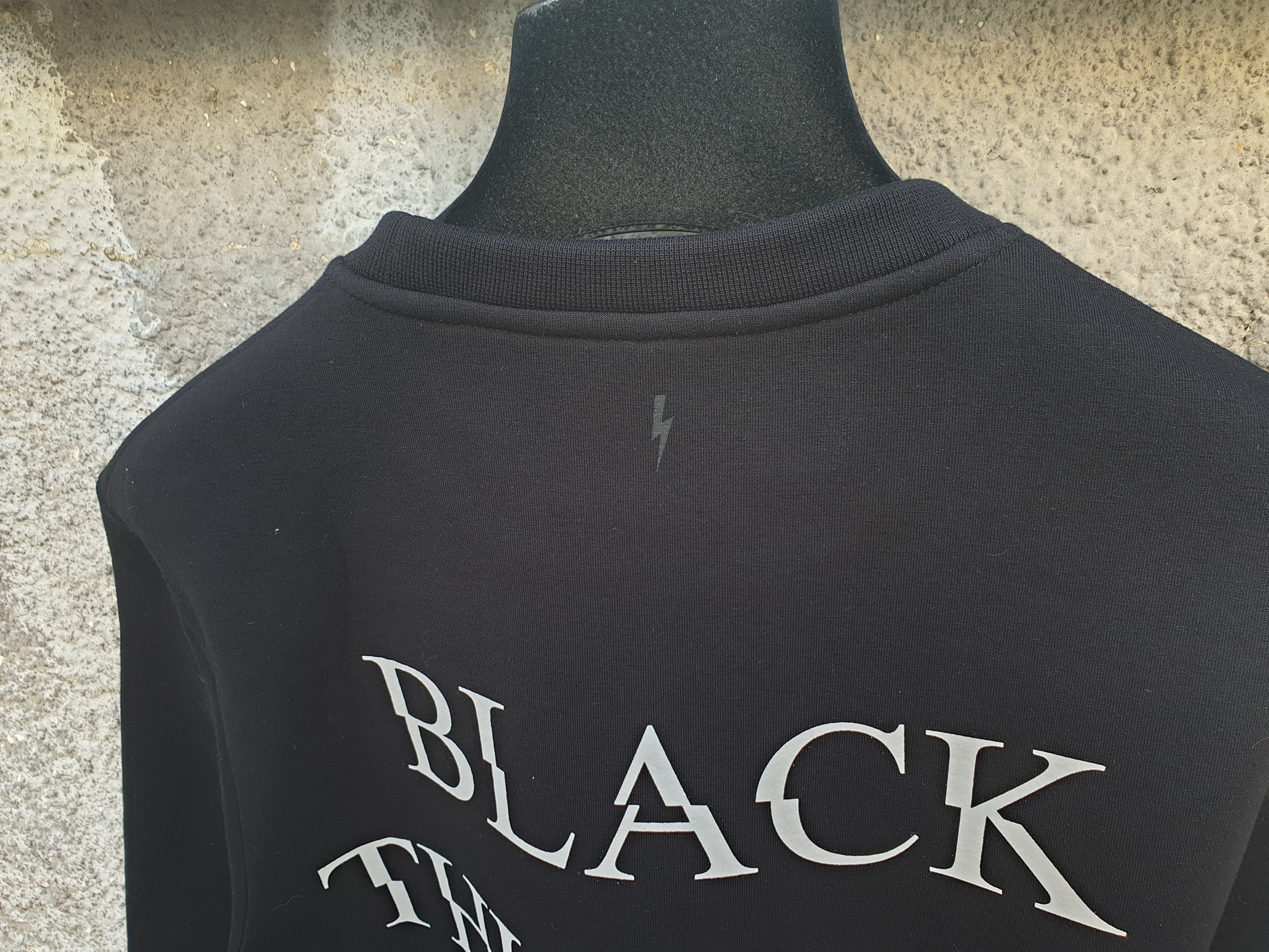 Neil Barrett $545 Neil Barrett Black Thunder Neoprene Sweatshirt Size US M / EU 48-50 / 2 - 9 Thumbnail