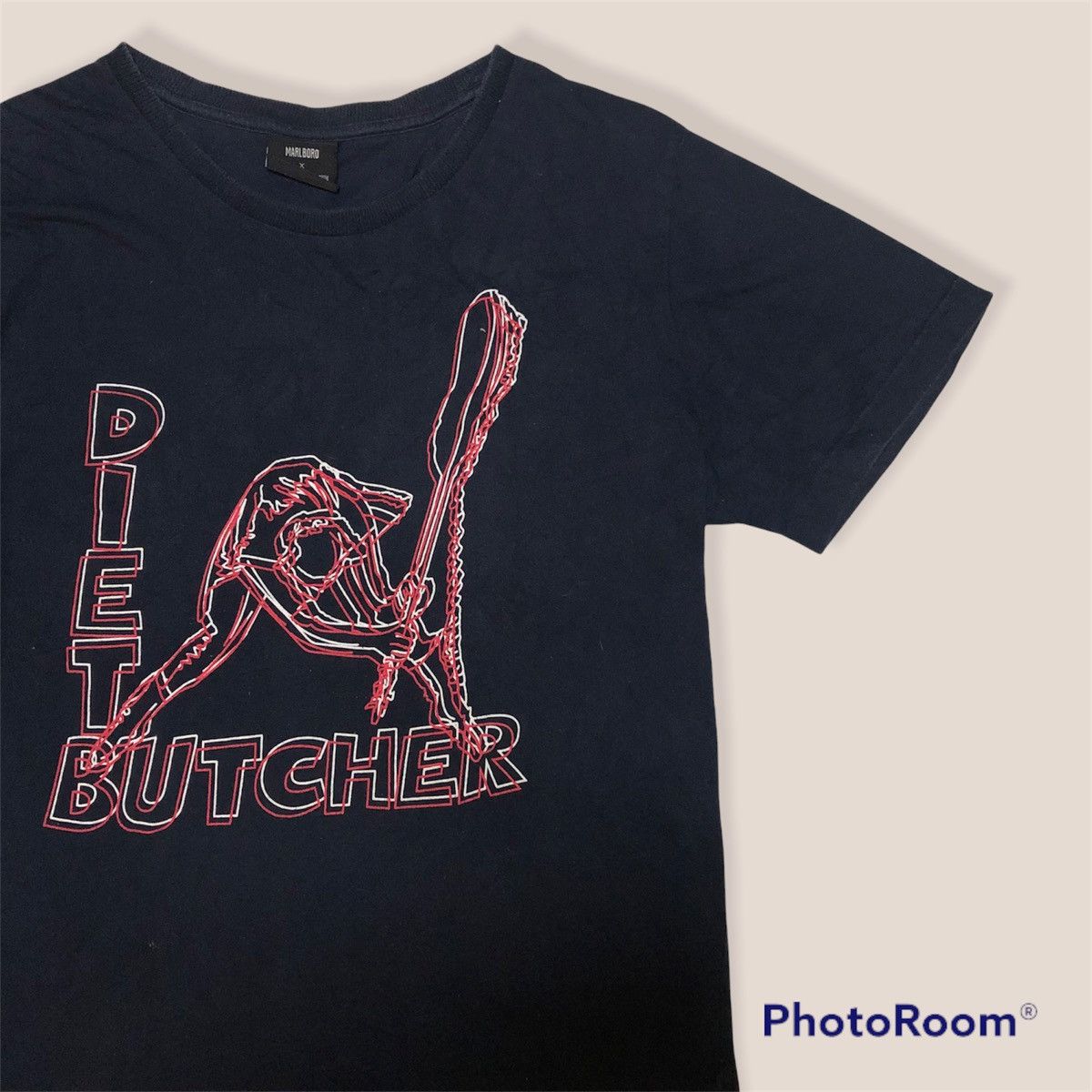 Diet Butcher Slim Skin × Marlboro × Vintage Marlboro x Diet Butcher Slim Skin Tee Size US M / EU 48-50 / 2 - 2 Thumbnail