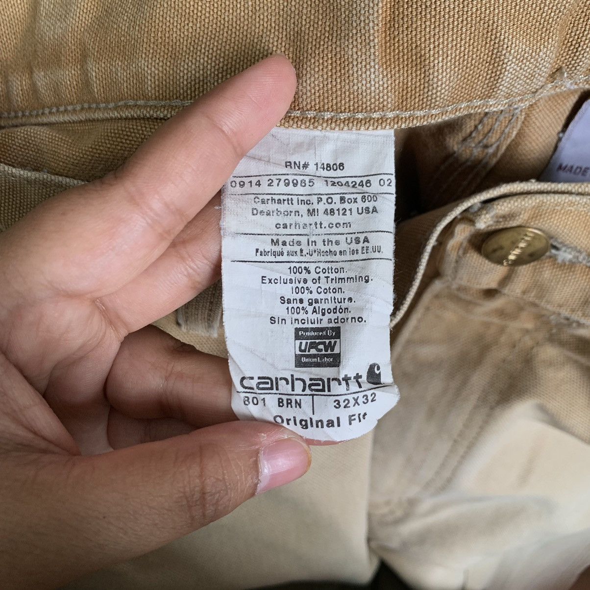 Carhartt Vintage Carhartt Double Knee Pants Size US 32 / EU 48 - 15 Thumbnail