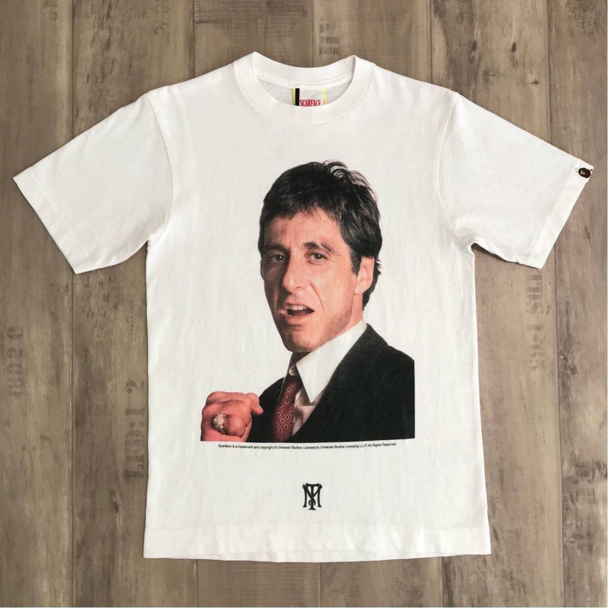 image of Bape X Scarface Al Pacino T-Shirt Nigo A Bathing Ape in White, Men's (Size XS)