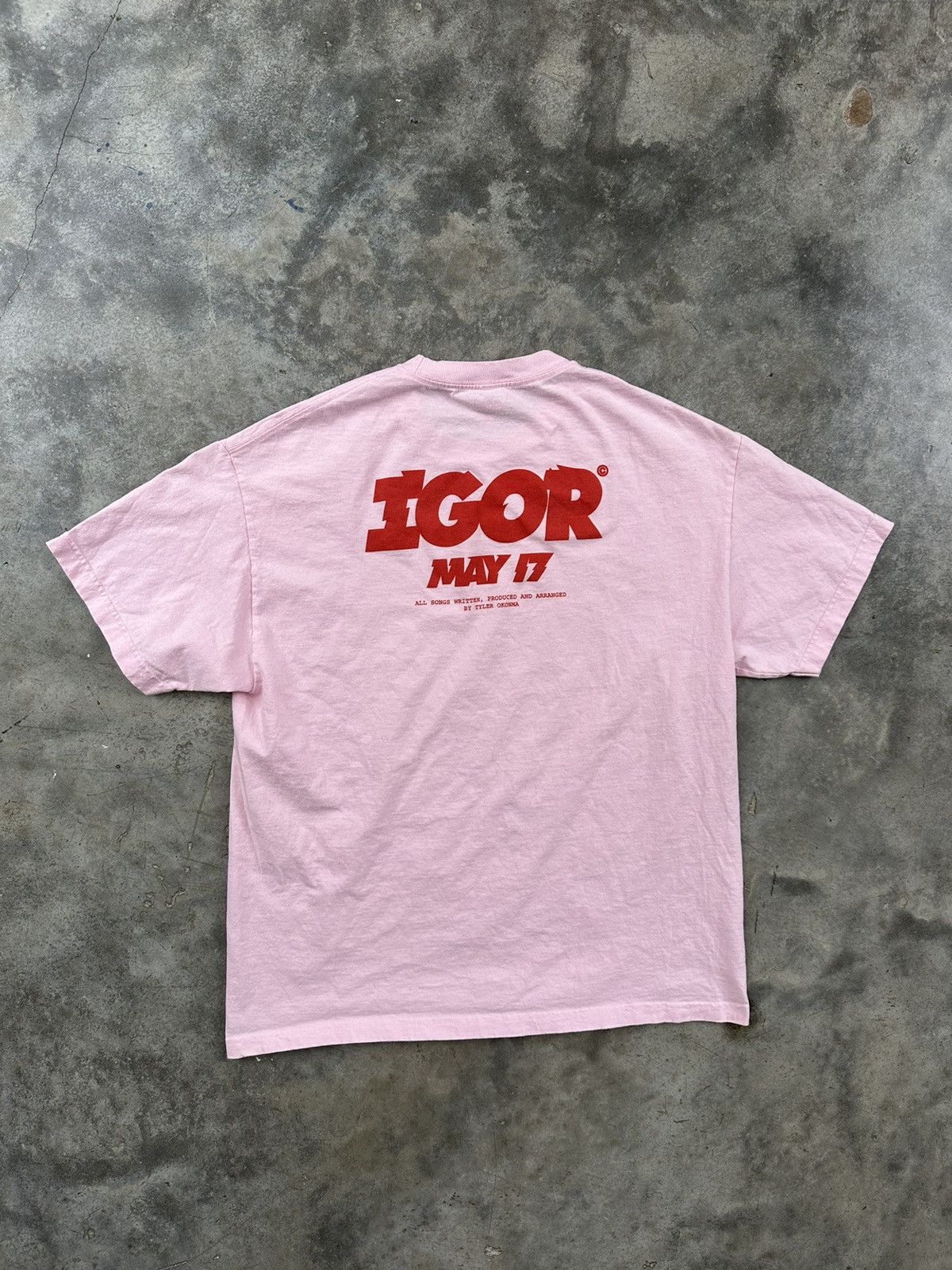 image of Golf Wang Pink Igor Album Release Tee Sz. XL Tyler Creator, Men's