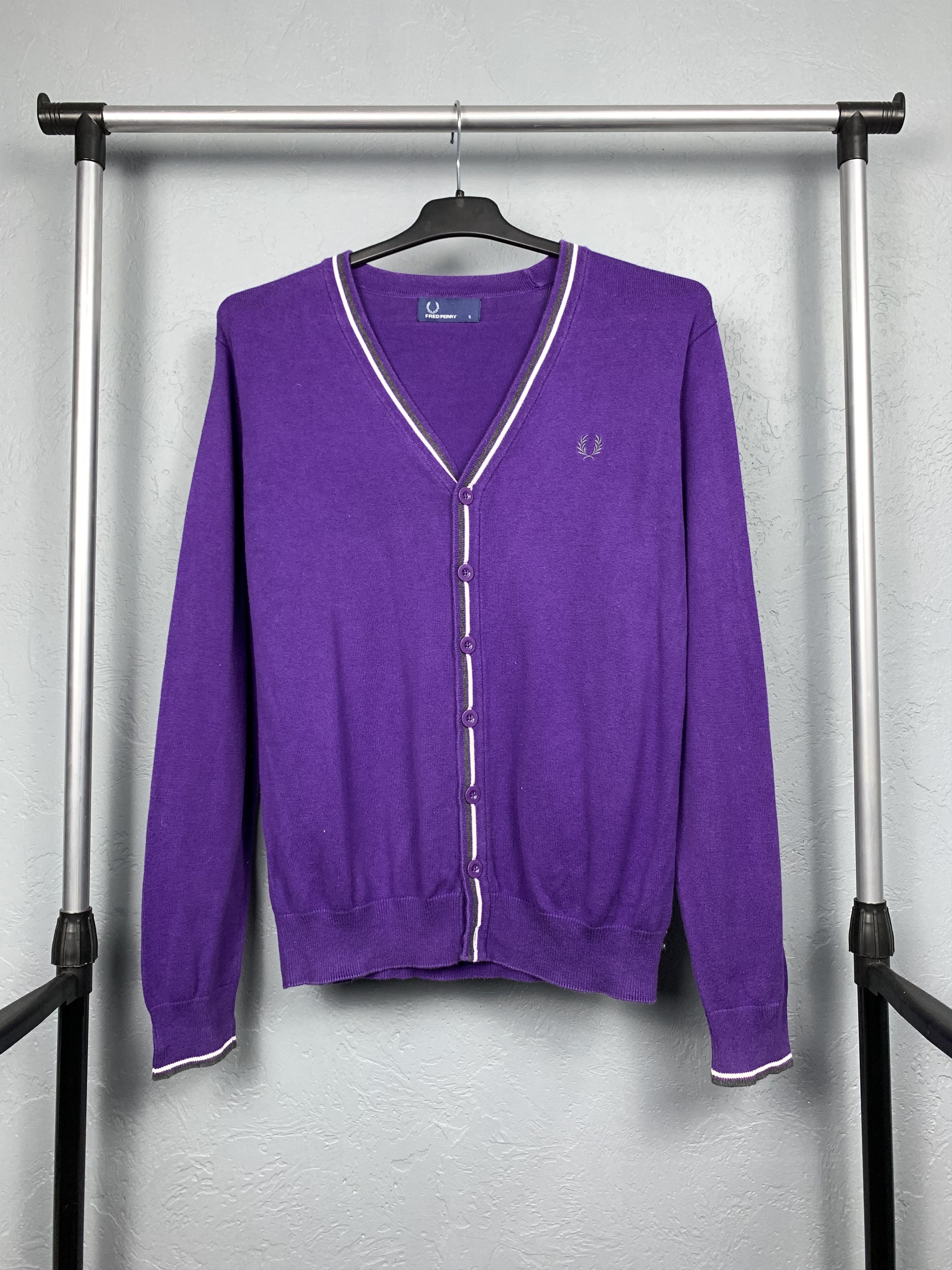 Fred Perry Fred Perry Vintage Mens Knit Cardigan Sweater Size S Size US XL / EU 56 / 4 - 1 Thumbnail