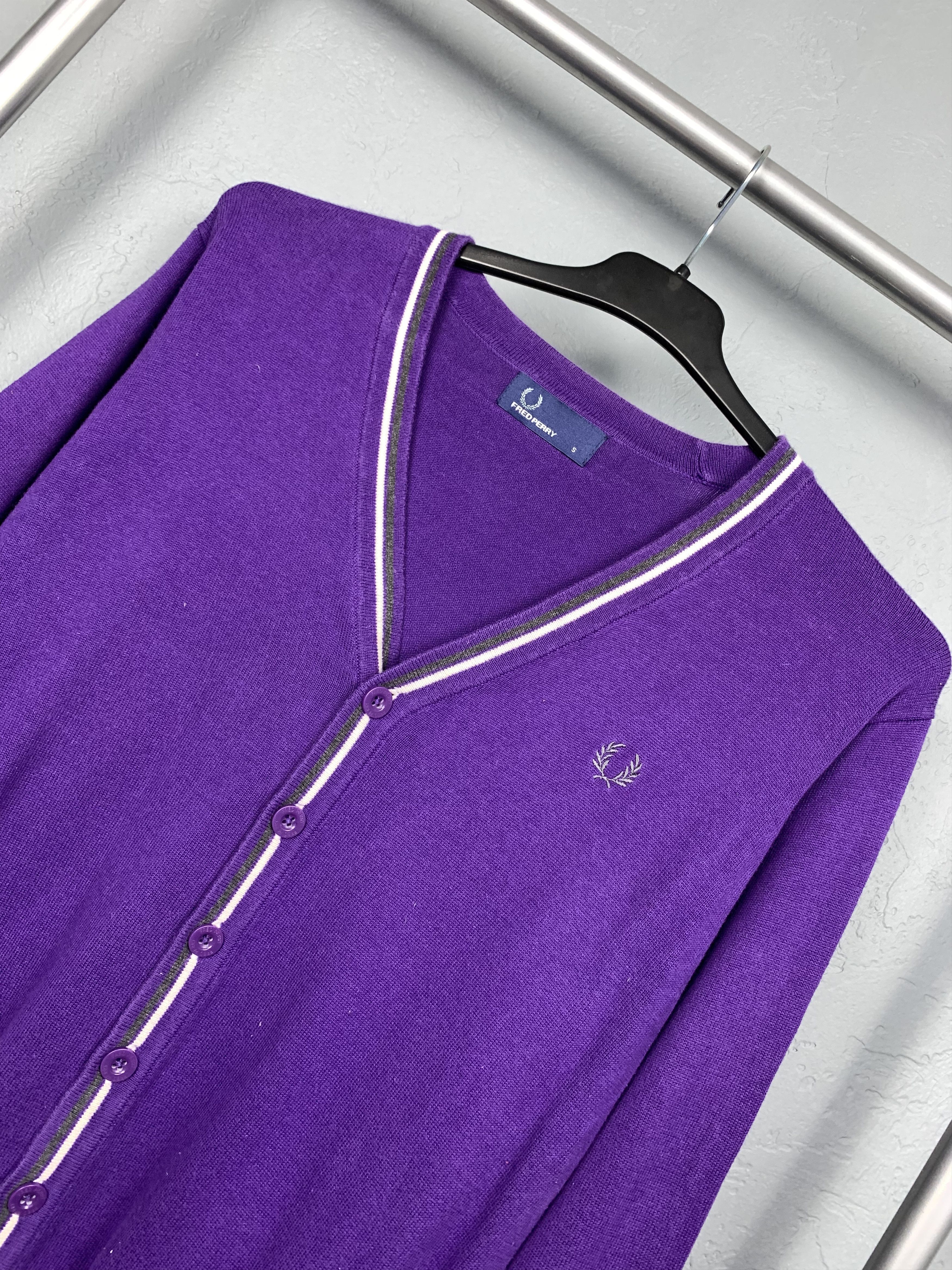 Fred Perry Fred Perry Vintage Mens Knit Cardigan Sweater Size S Size US XL / EU 56 / 4 - 2 Thumbnail