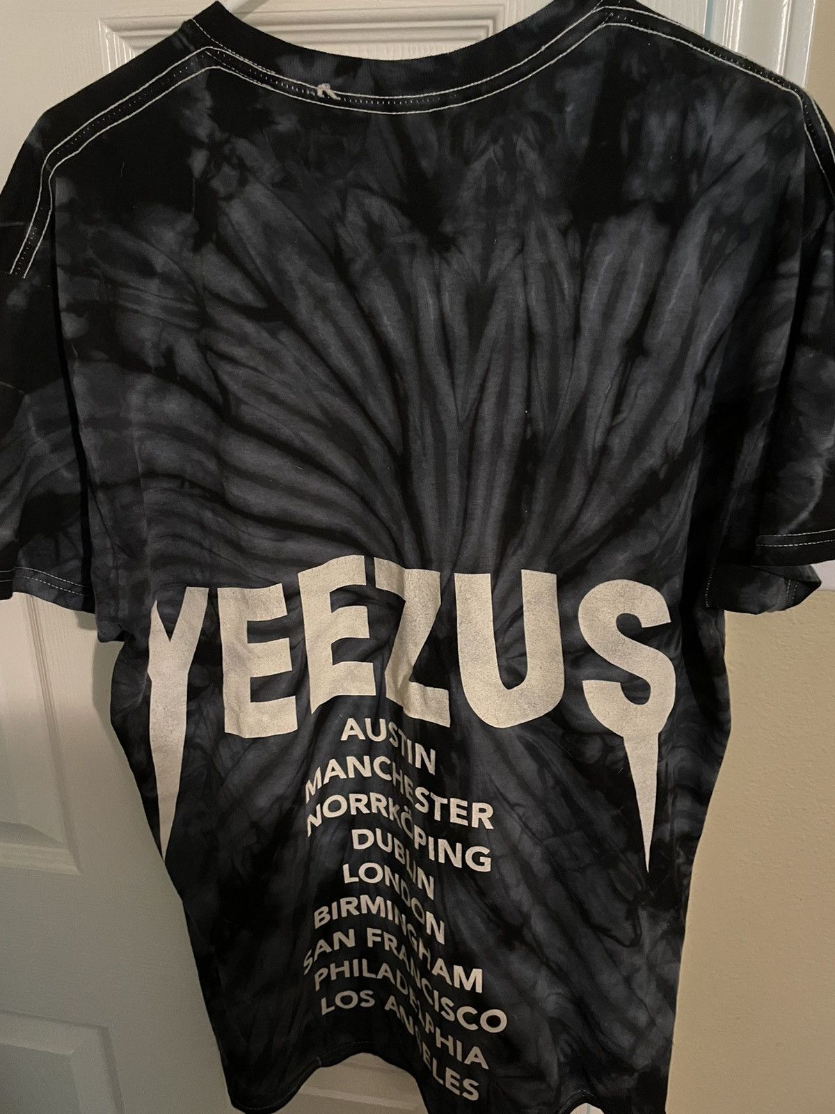 yeezus tie dye shirt