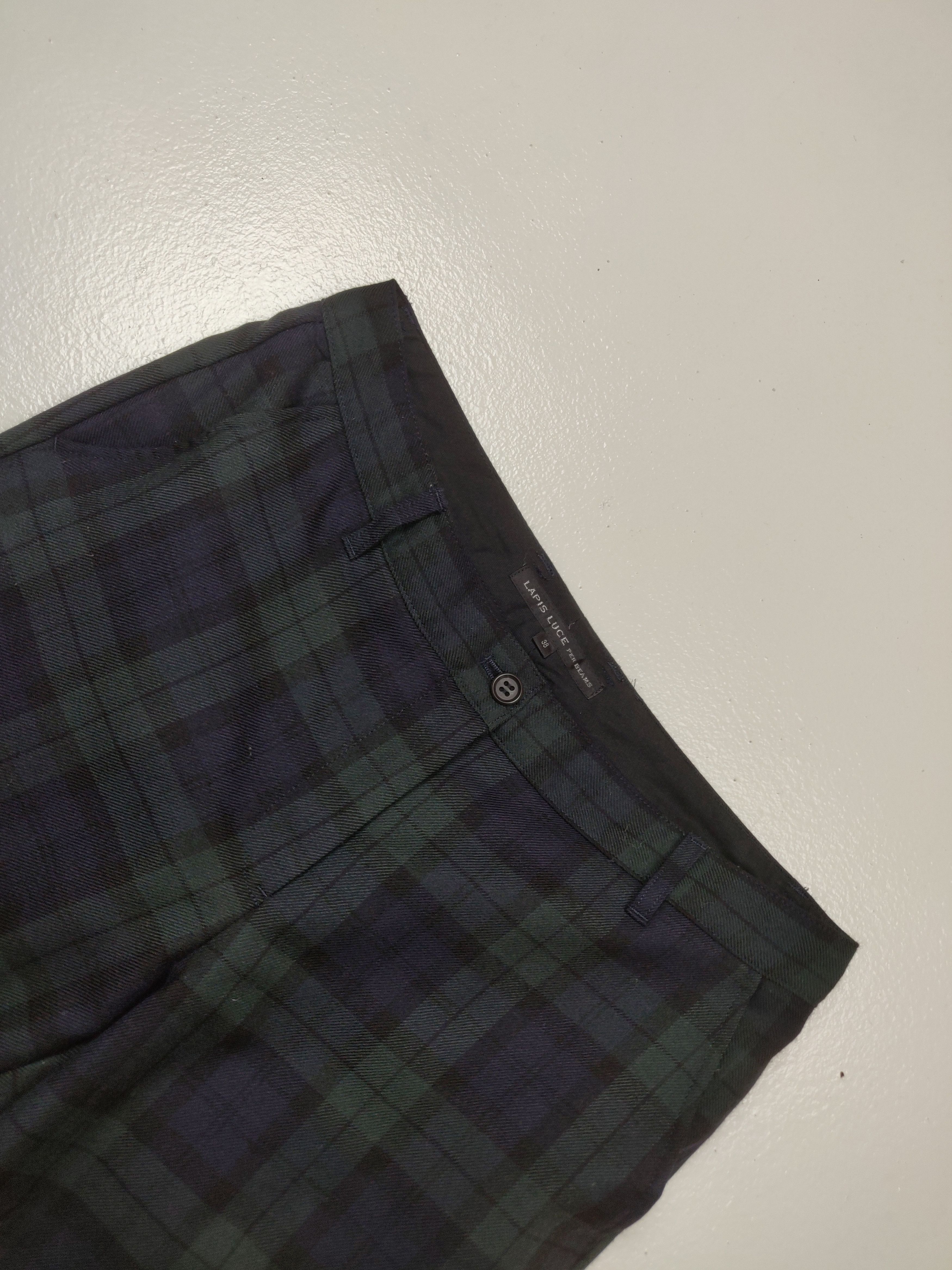 Beams Plus Lapis Luce per Beams Japan Checkered Trouser Pants Size US 30 / EU 46 - 3 Thumbnail