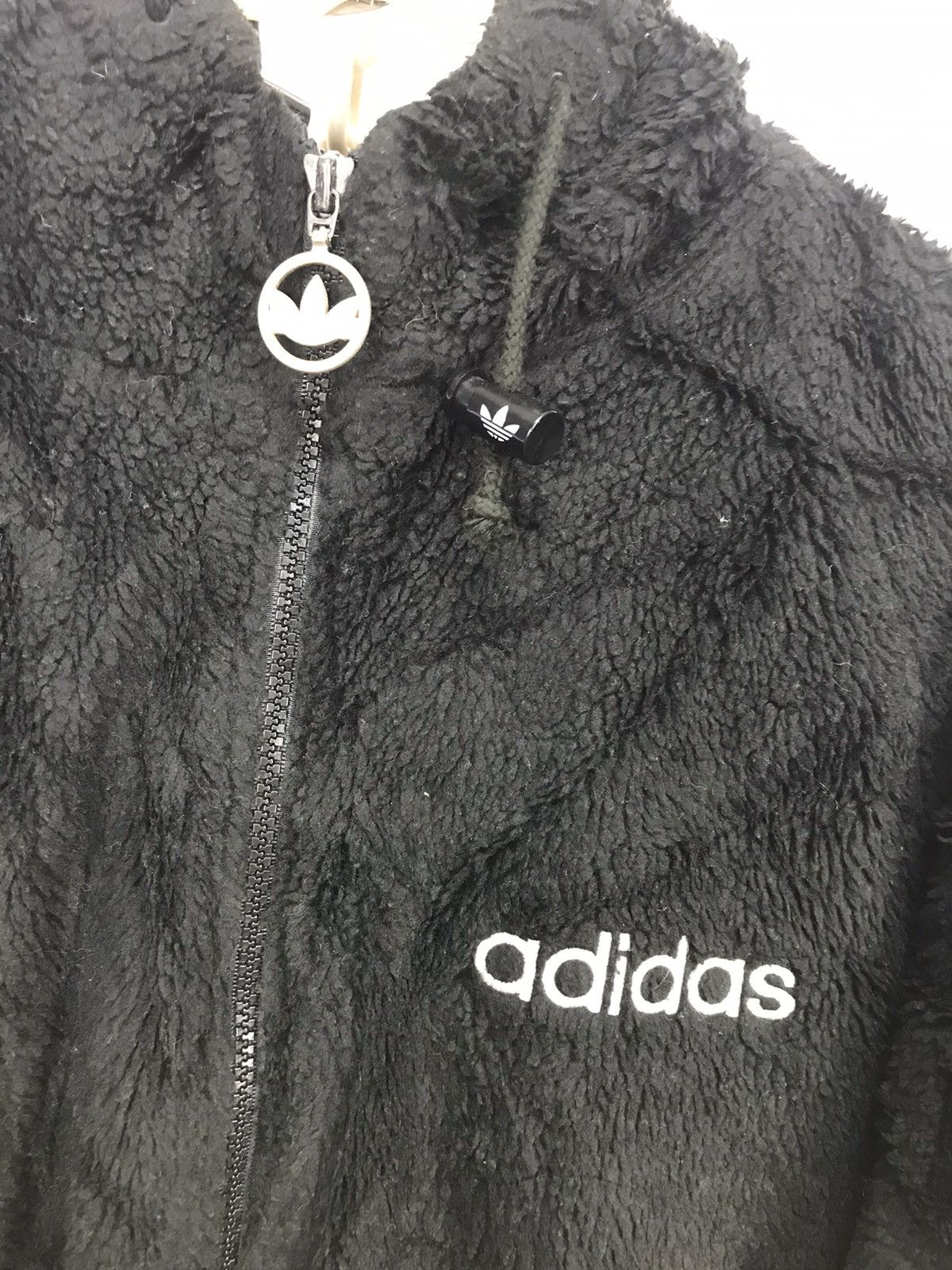 Adidas × Vintage Vintage adidas spellout fleece hoodie zipper Size US L / EU 52-54 / 3 - 6 Thumbnail