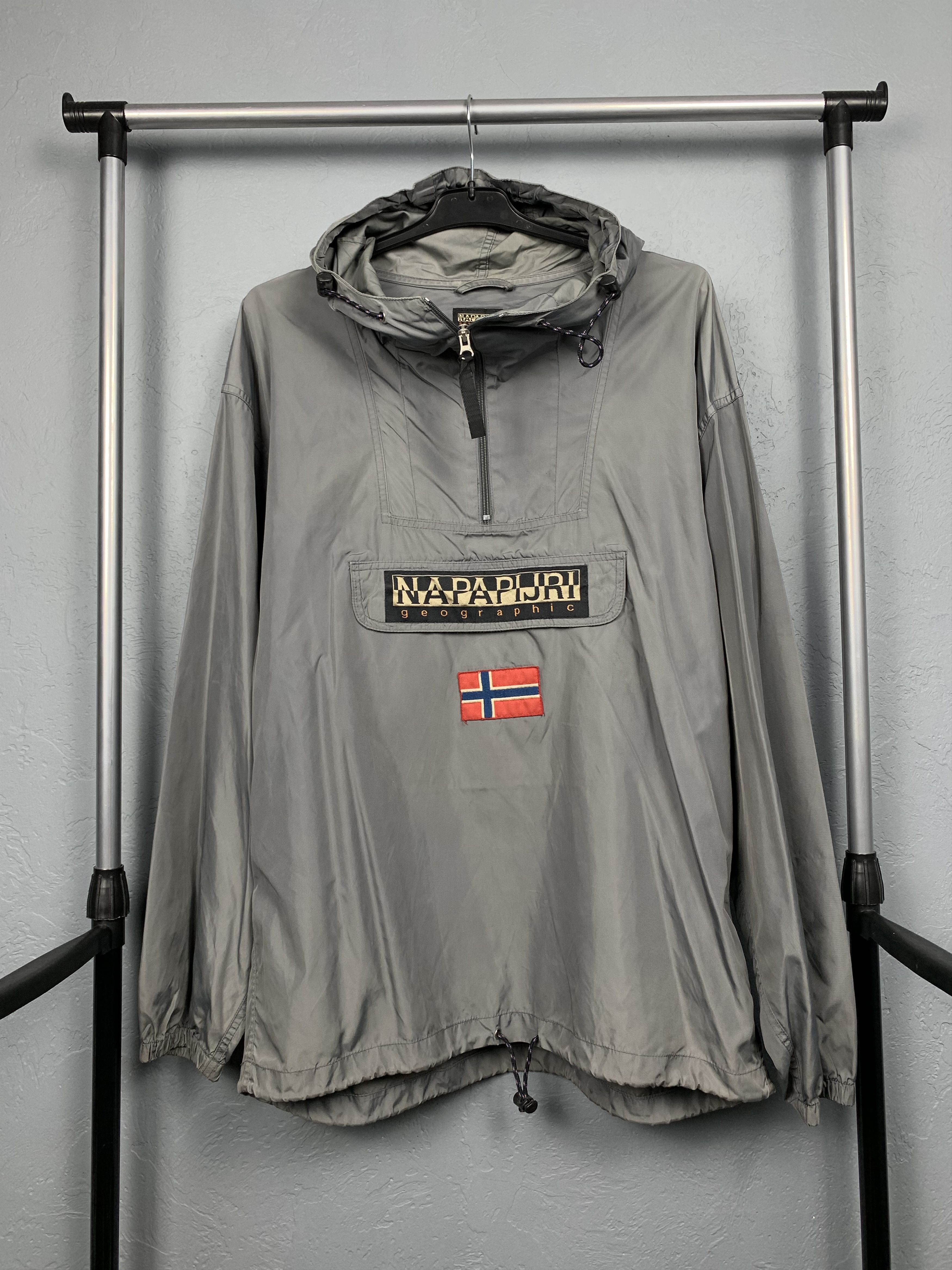 Napapijri Napapijri Rainforest Summer Mens Nylon Anorak Jacket Size US L / EU 52-54 / 3 - 1 Thumbnail