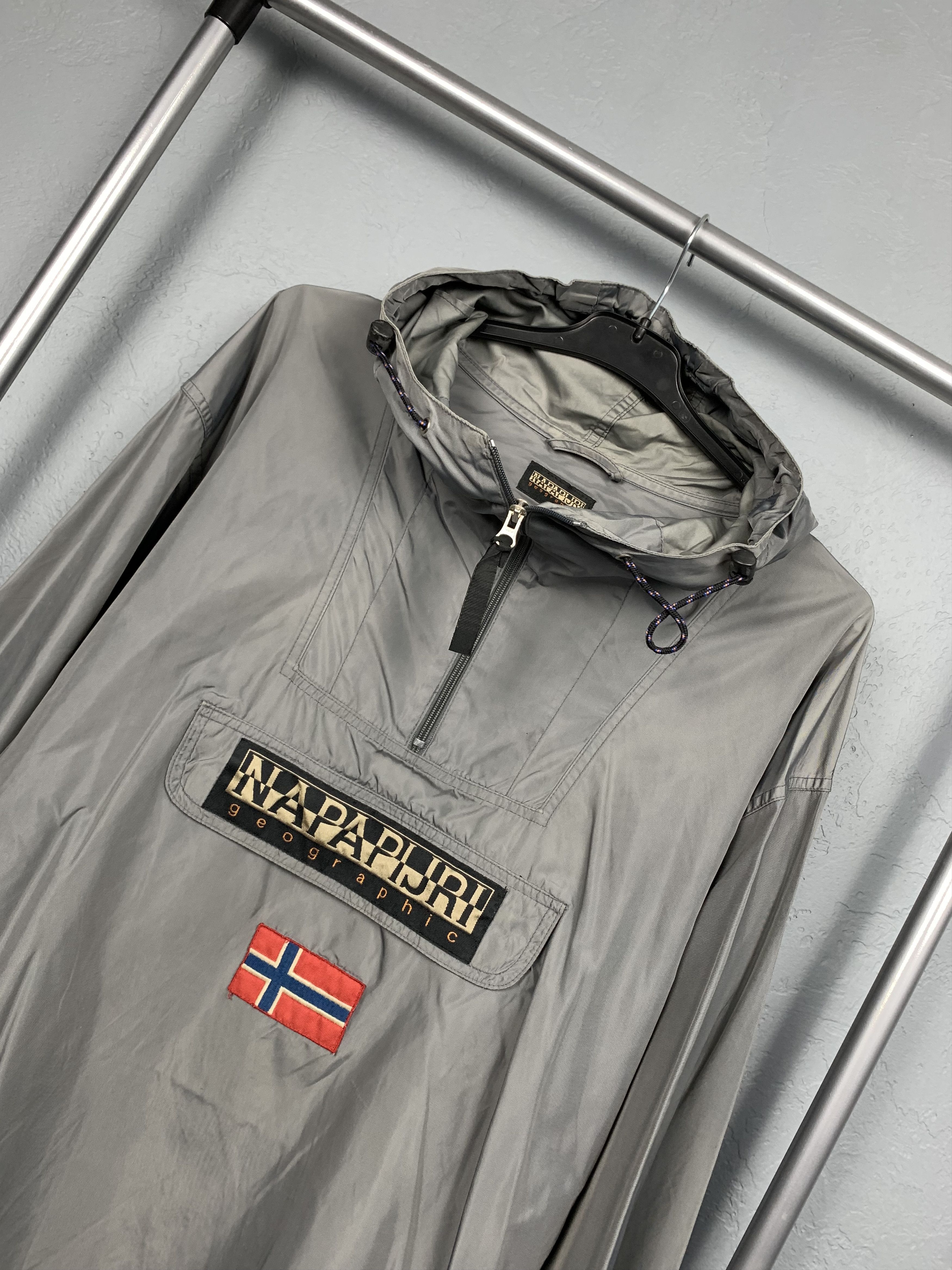 Napapijri Napapijri Rainforest Summer Mens Nylon Anorak Jacket Size US L / EU 52-54 / 3 - 2 Thumbnail