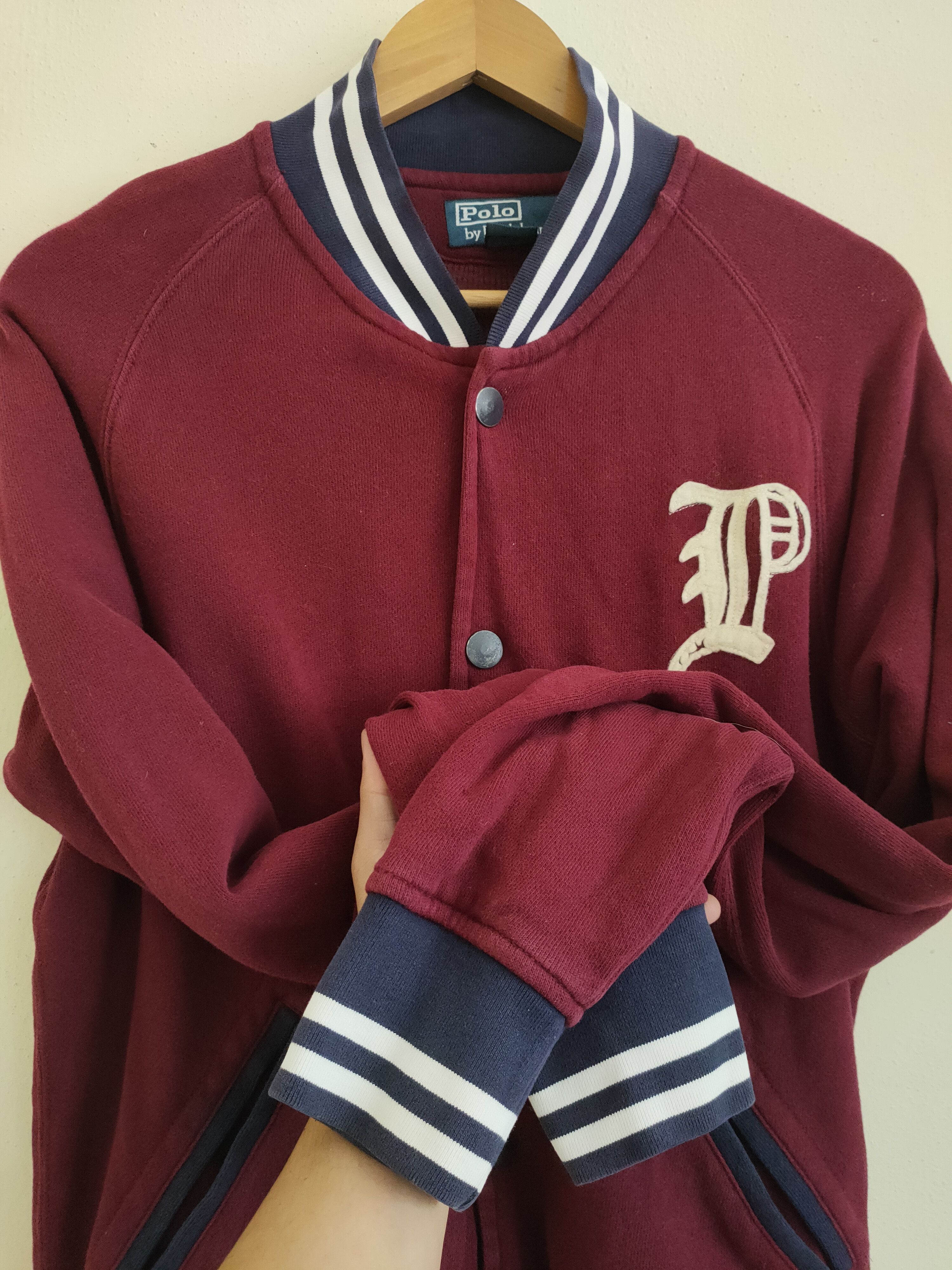 Polo Ralph Lauren × Ralph Lauren × Vintage Vintage Polo by Ralph Lauren Varcity Jacket Size US M / EU 48-50 / 2 - 3 Thumbnail