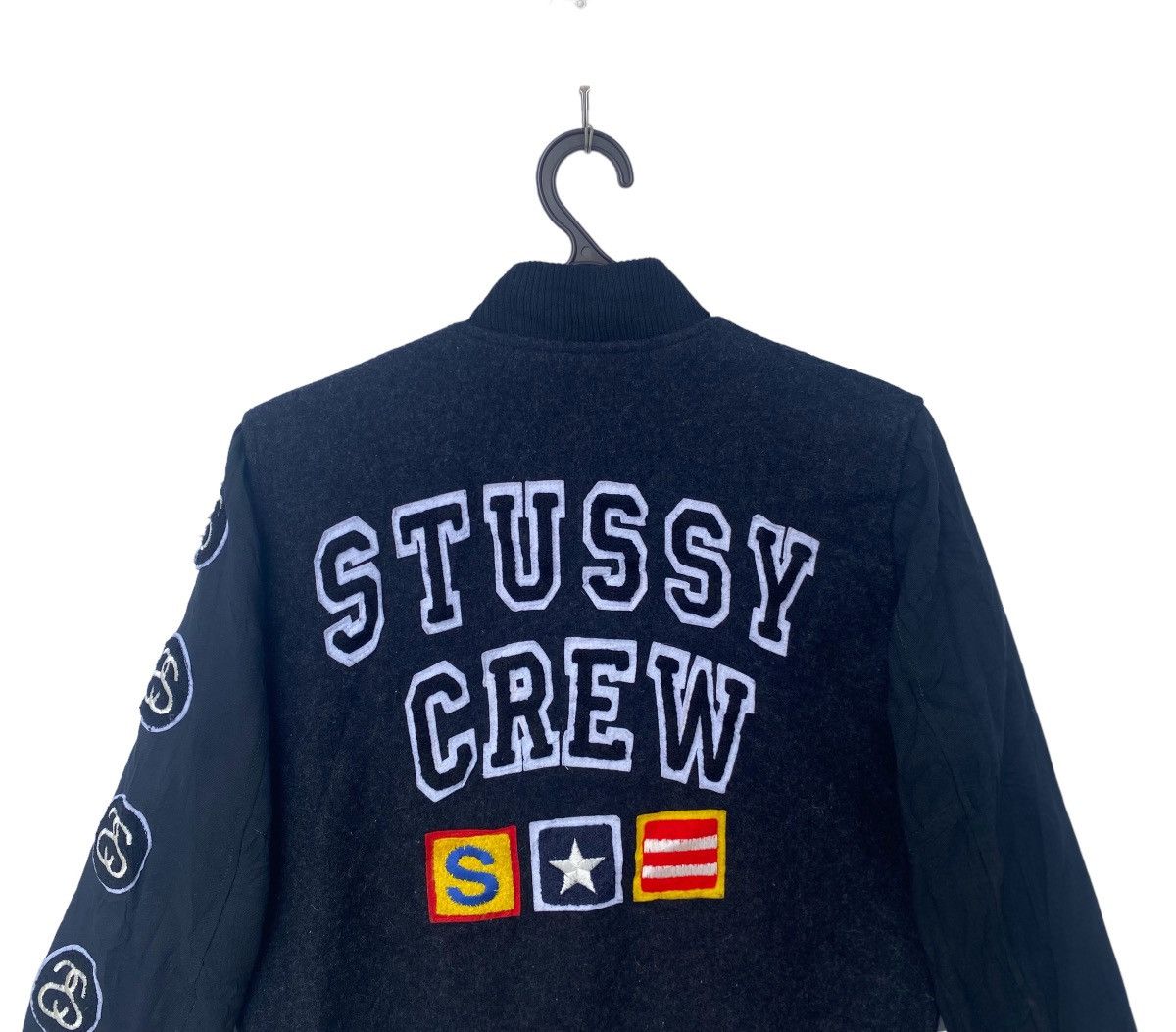 Stussy Stussy Crew letterman wool varsity jacket Size US S / EU 44-46 / 1 - 2 Thumbnail