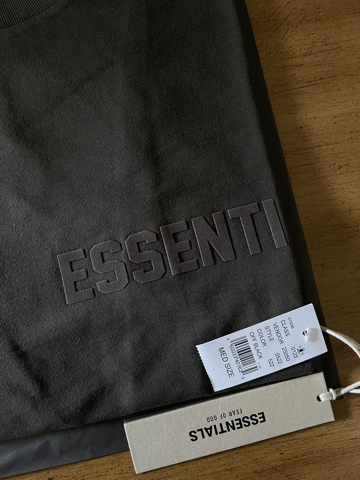 FOG × Fear of God × Pacsun FOG - Essentials Fear Of God Off Black SS T-Shirt Sz (M) Size US M / EU 48-50 / 2 - 2 Thumbnail