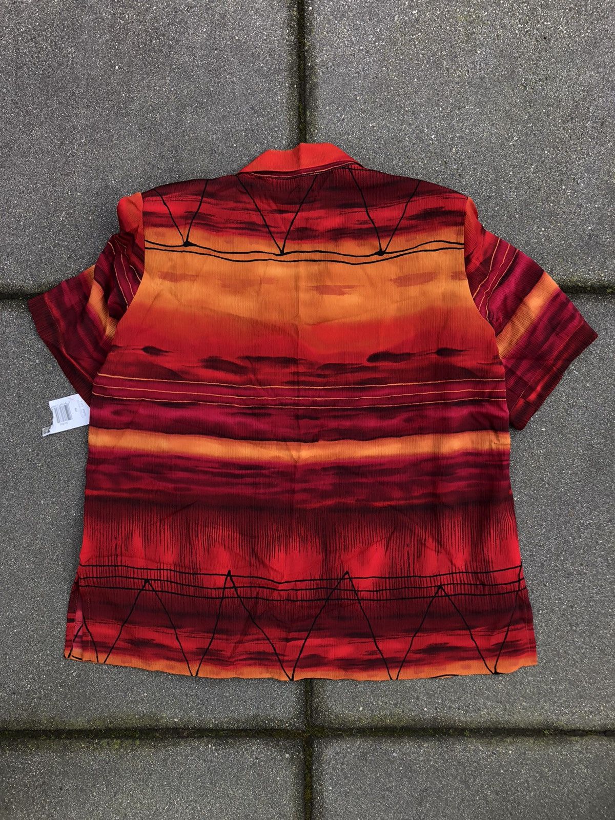 Vintage Vintage pleated hawaiian camp collar bowling shirt Size US L / EU 52-54 / 3 - 9 Thumbnail
