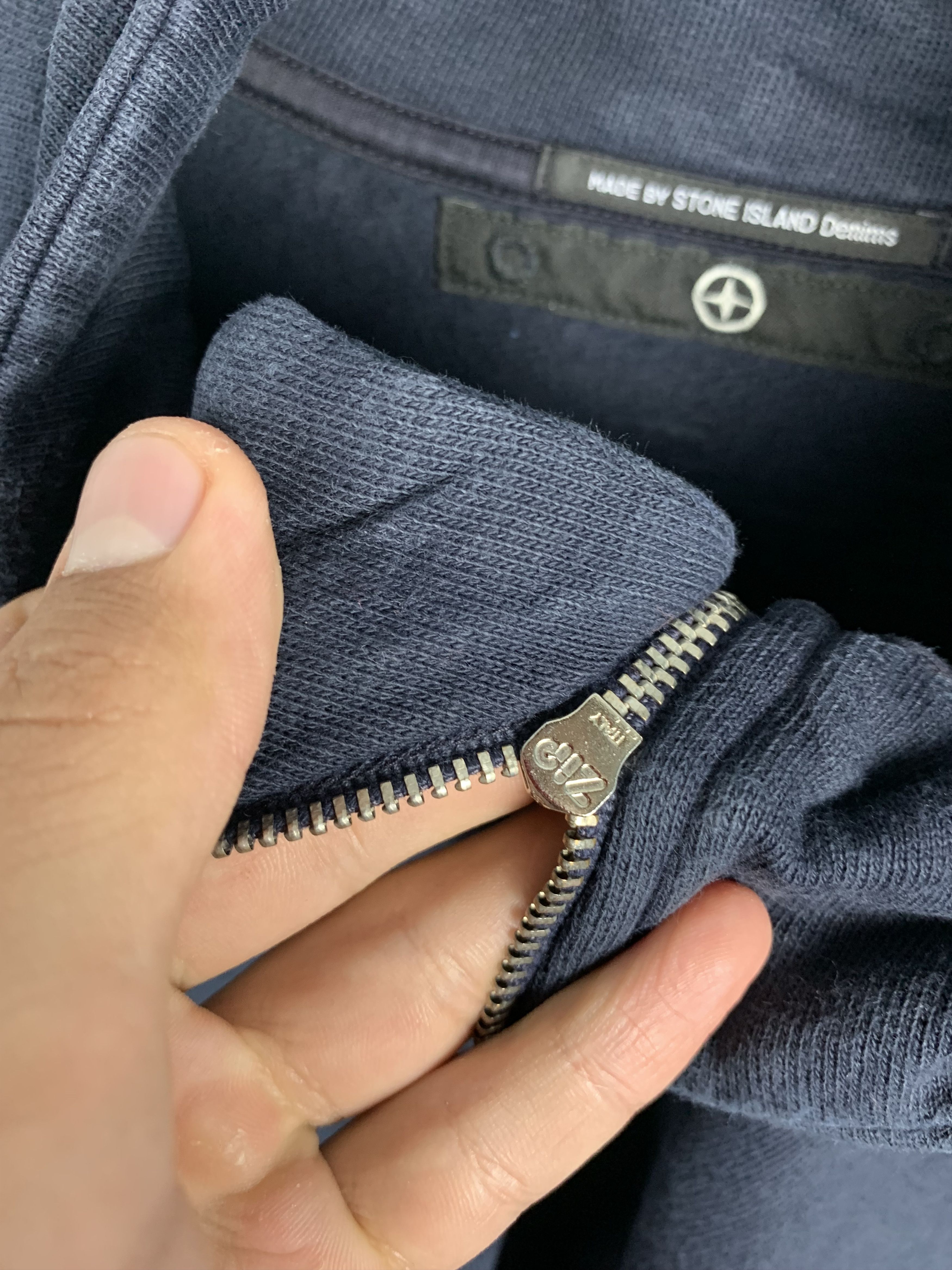 Stone Island Stone Island Denims 90s Vintage Mens 1\4 Zip Sweatshirt Size US XL / EU 56 / 4 - 4 Thumbnail
