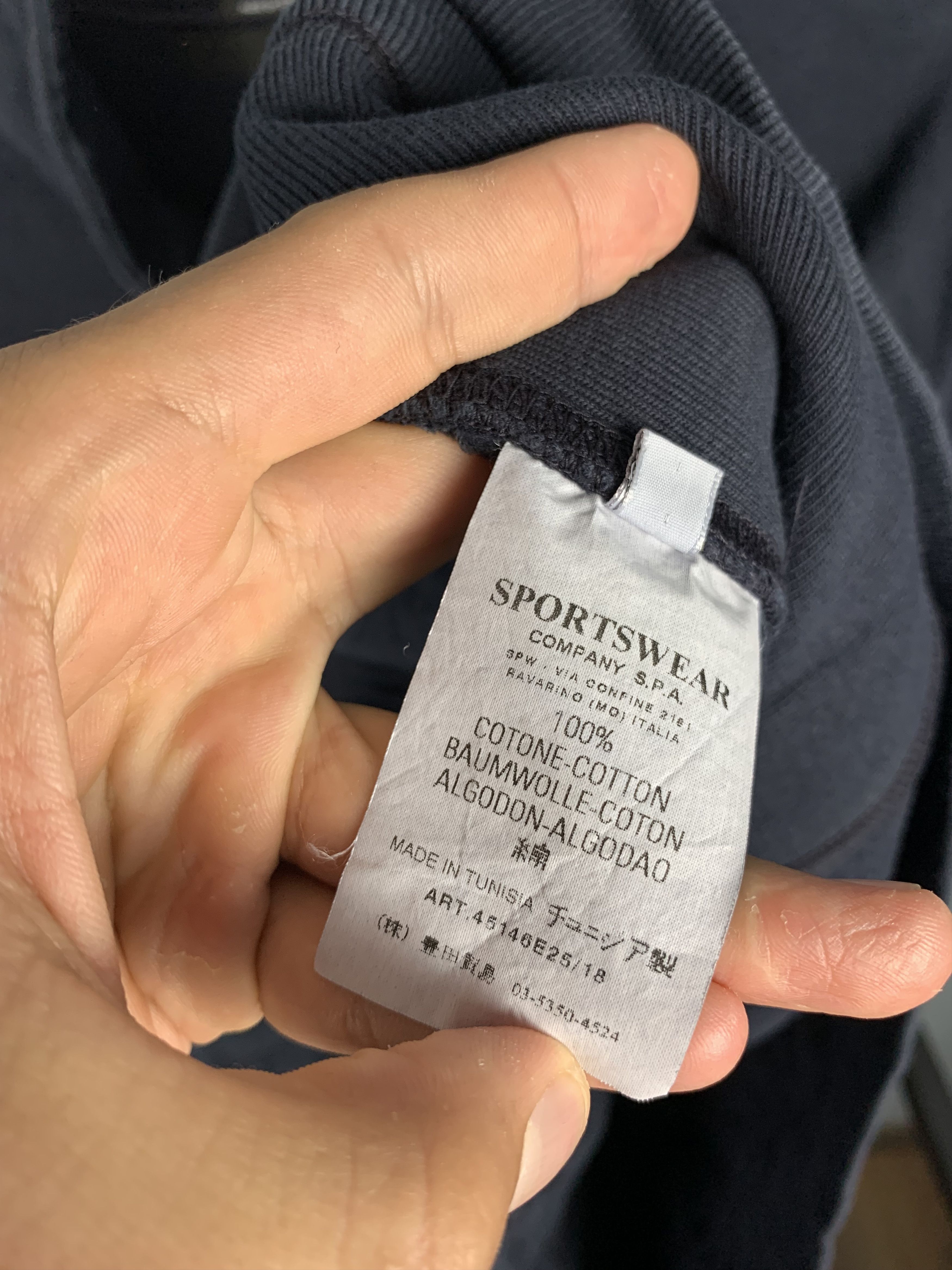 Stone Island Stone Island Denims 90s Vintage Mens 1\4 Zip Sweatshirt Size US XL / EU 56 / 4 - 5 Thumbnail